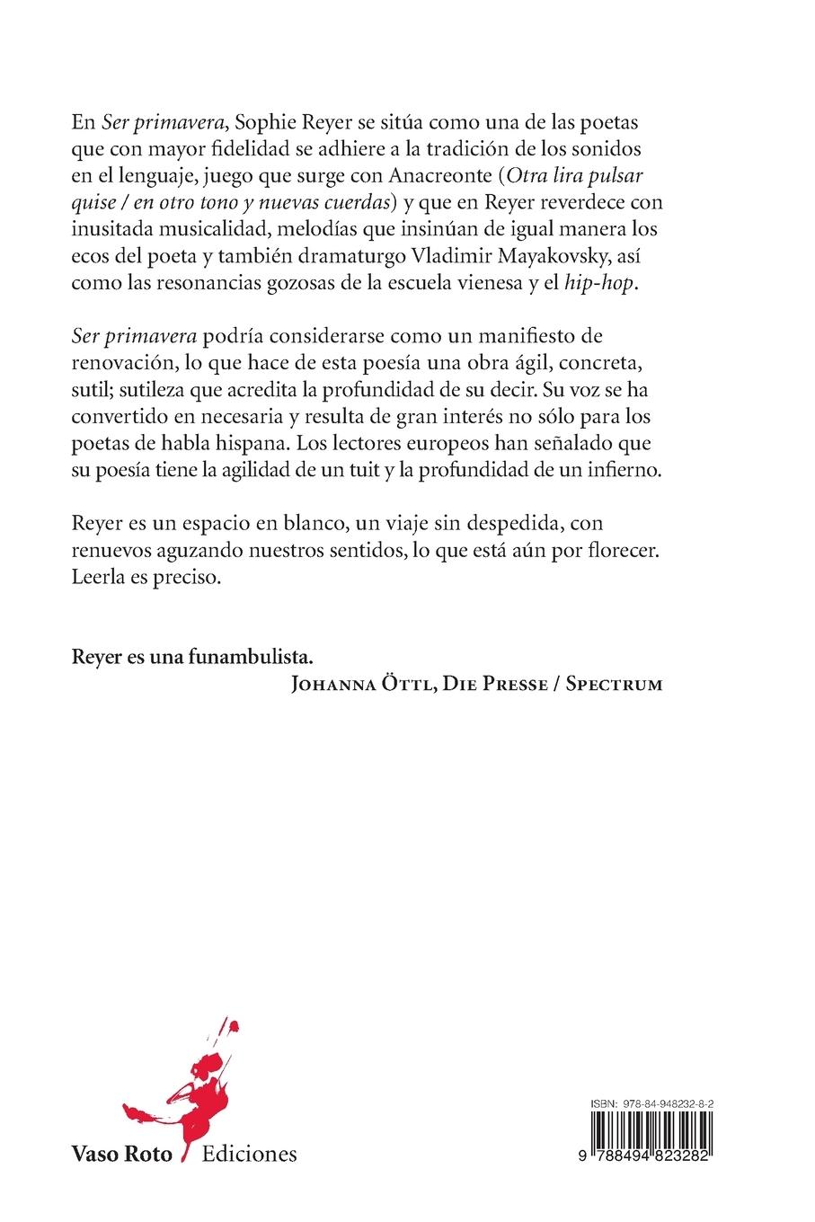 Rückseitencover Ser primavera