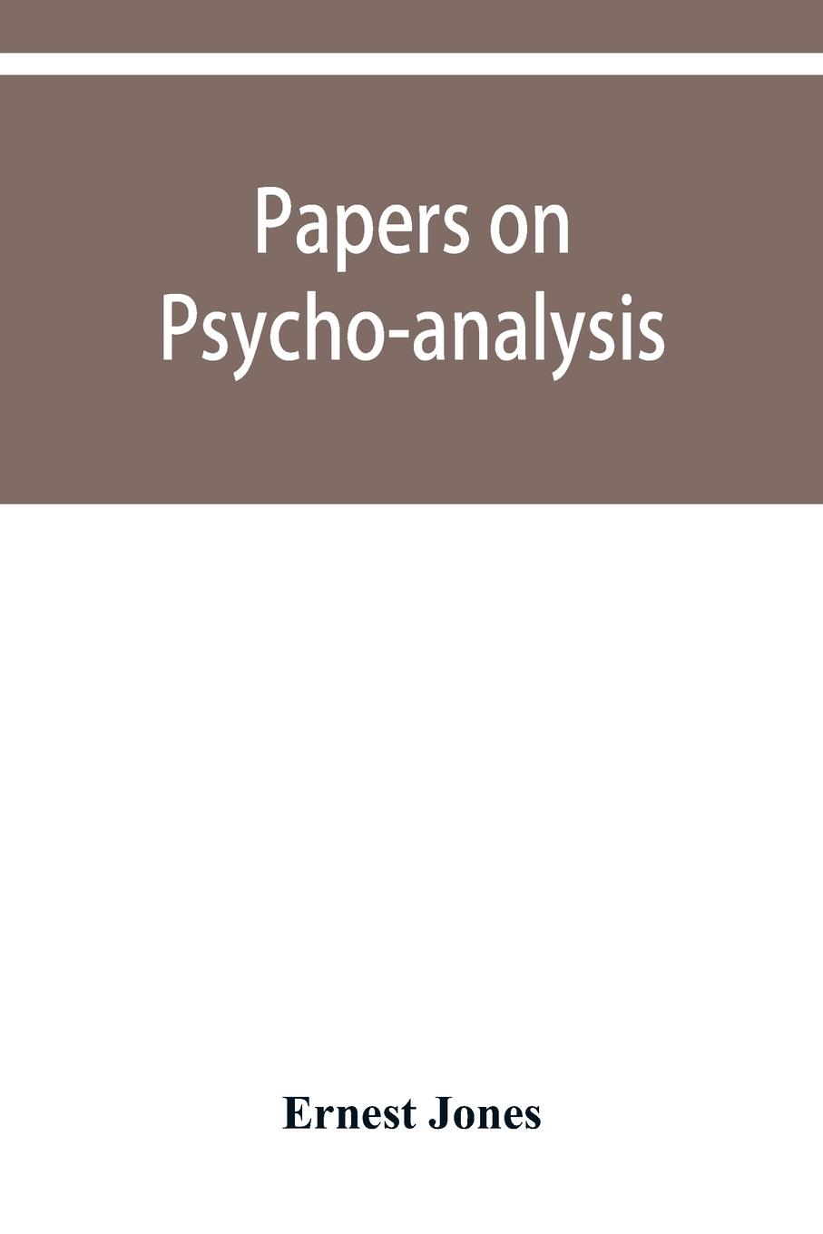 Vorderes Coverbild Papers on psycho-analysis