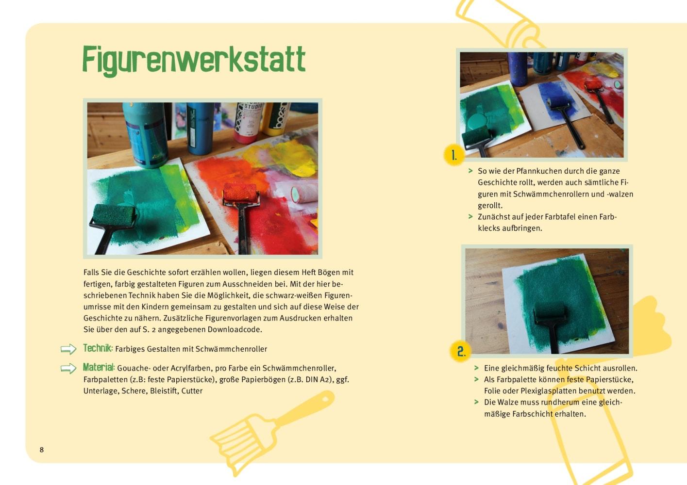 Beispielinhalt (Bild) Der dicke fette Pfannkuchen.