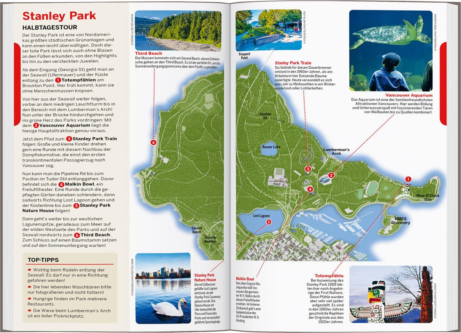 Beispielinhalt (Bild) LONELY PLANET Reiseführer Vancouver