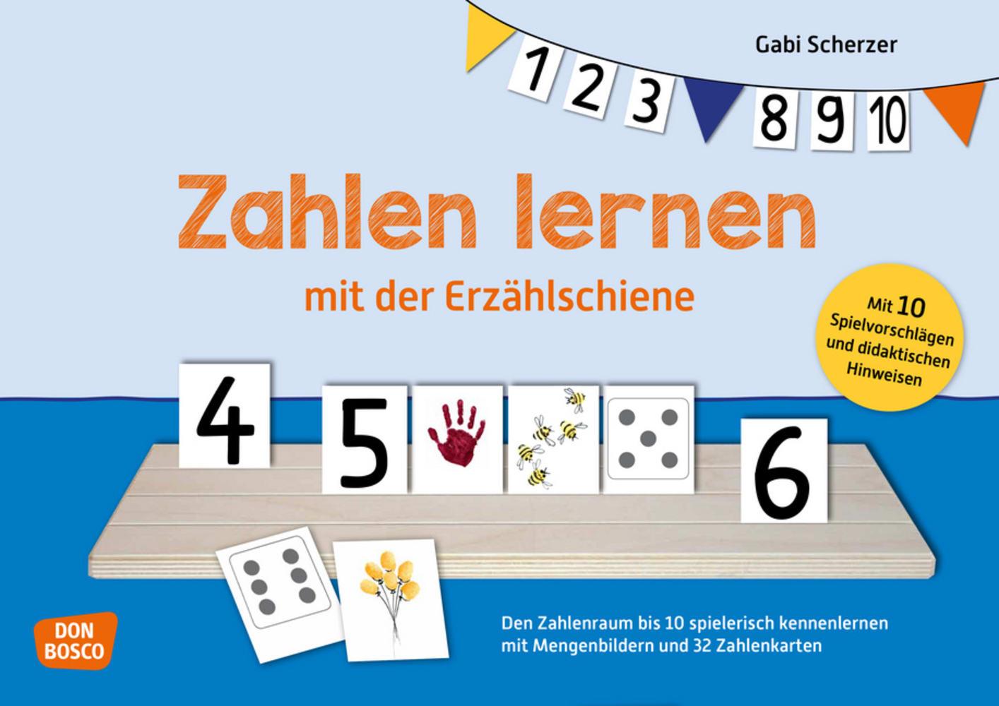 Vorderes Coverbild Zahlen lernen mit der Erzählschiene.