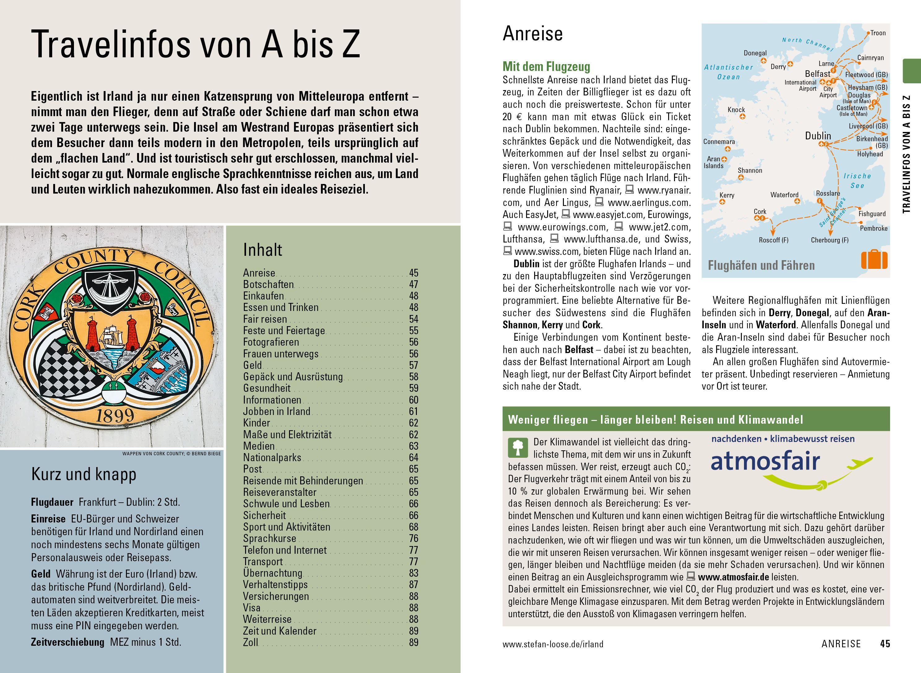 Beispielinhalt (Bild) Stefan Loose Reiseführer Irland