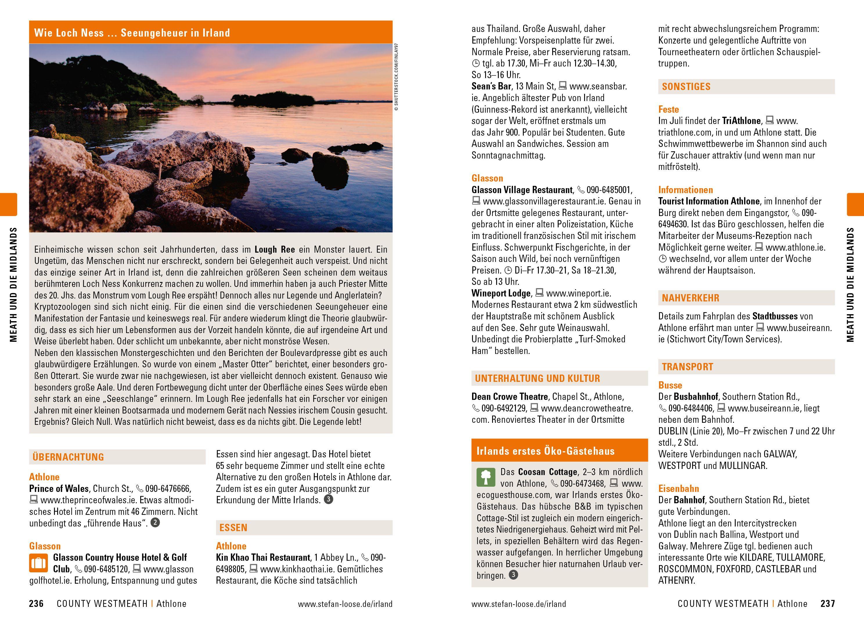 Beispielinhalt (Bild) Stefan Loose Reiseführer Irland