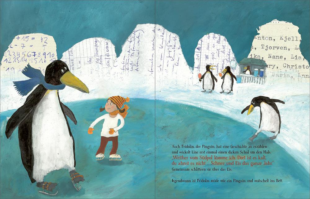 Beispielinhalt (Bild) Wenn Line nachts nicht schlafen kann ...