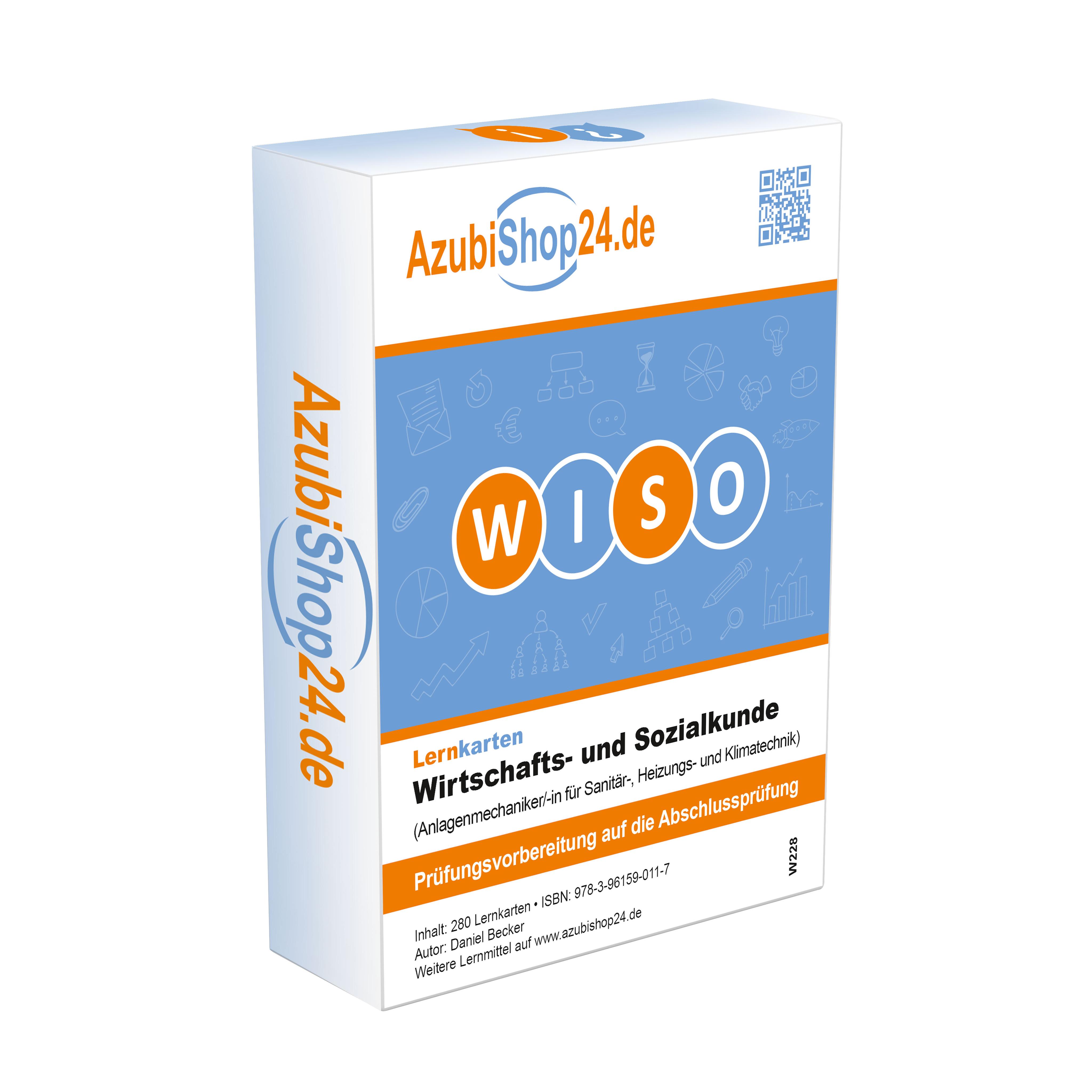 Vorderes Coverbild AzubiShop24.de Lernkarten Basis Wirtschafts- und Sozialkunde (Anlagenmechaniker/-in für Sanitär-, Heizungs- und Klimatechnik)