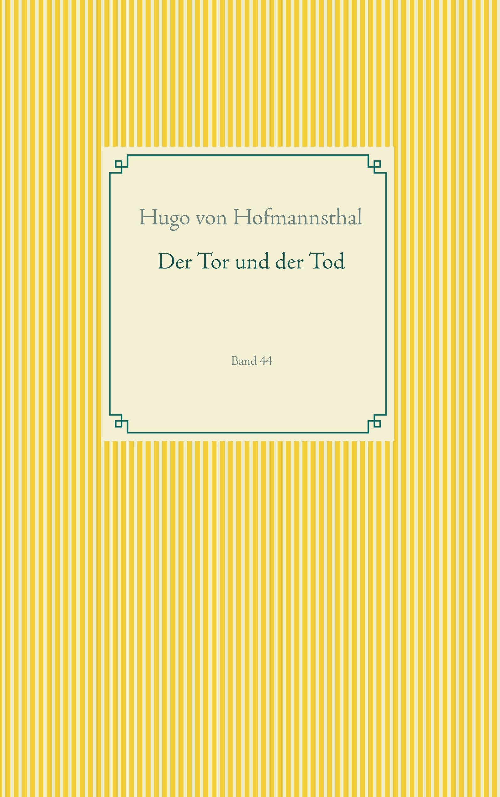 Vorderes Coverbild Der Tor und der Tod