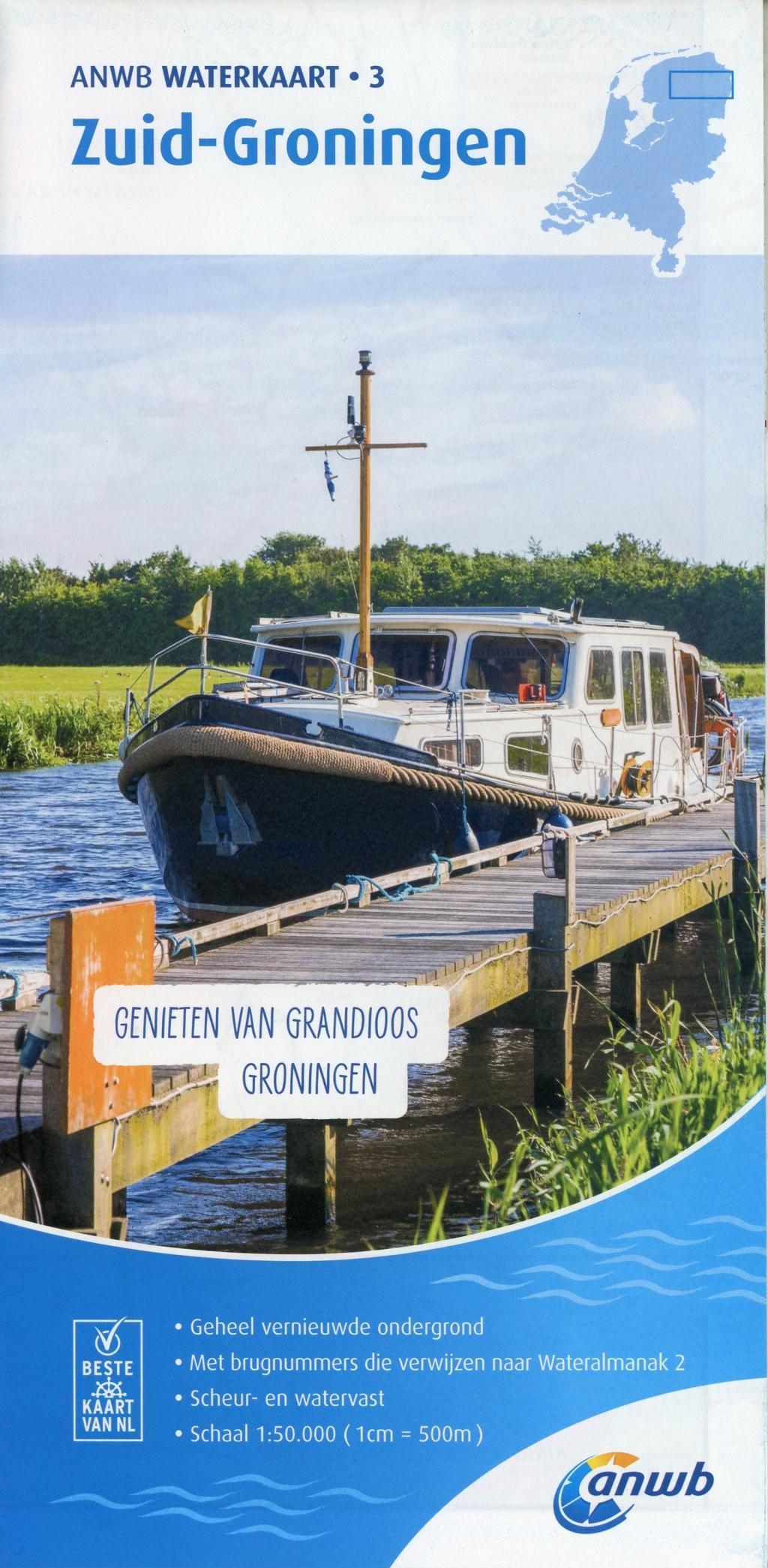 Vorderes Coverbild Zuid-Groningen 1:50 000 Waterkaart