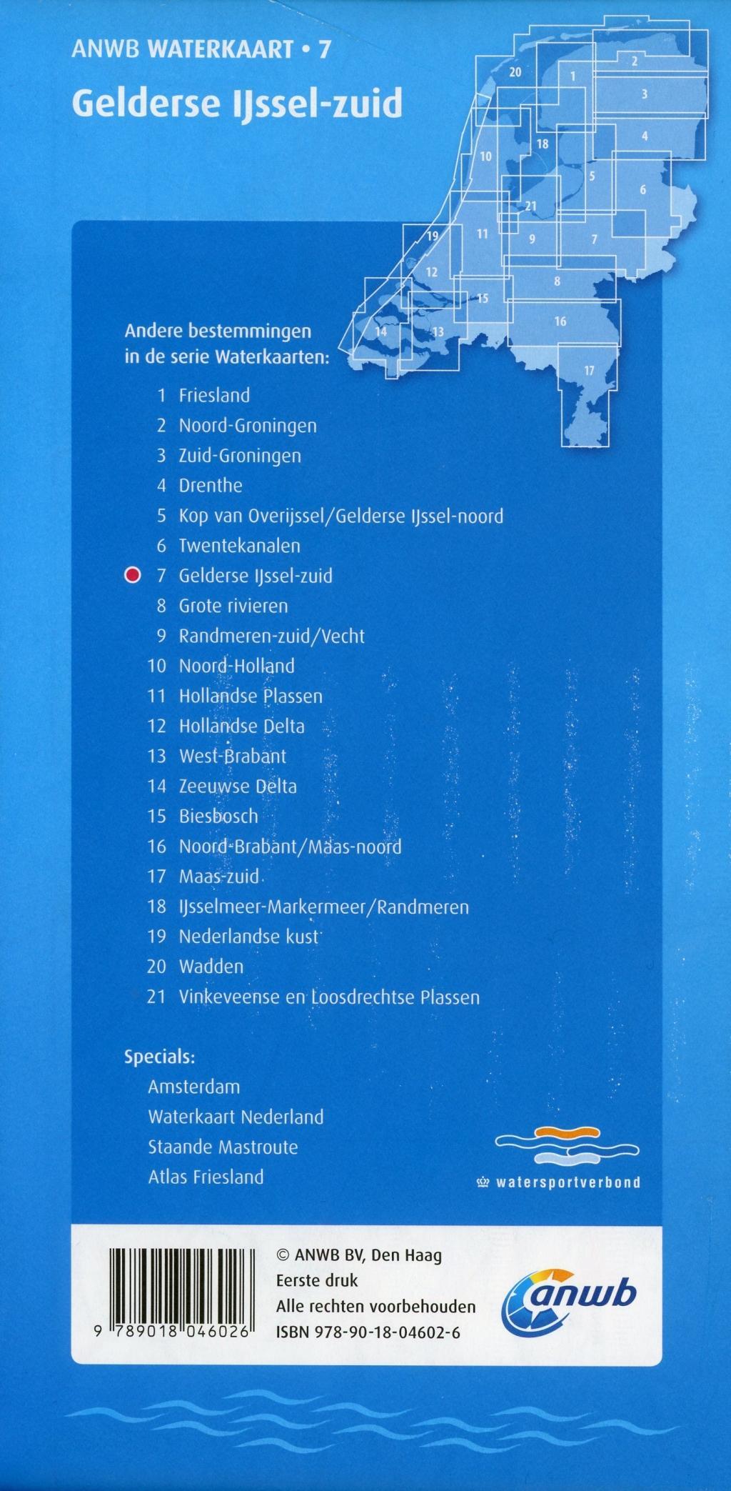 Beispielinhalt (Bild) Gerlderse IJssel-Zuid 1:50 000 Waterkaart
