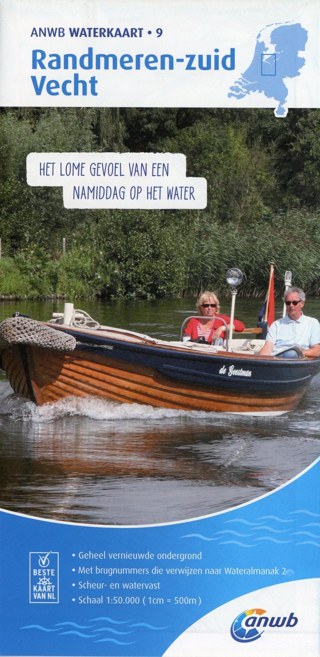 Vorderes Coverbild Randmeren-Zuid/Vecht 1:50 000 Waterkaart
