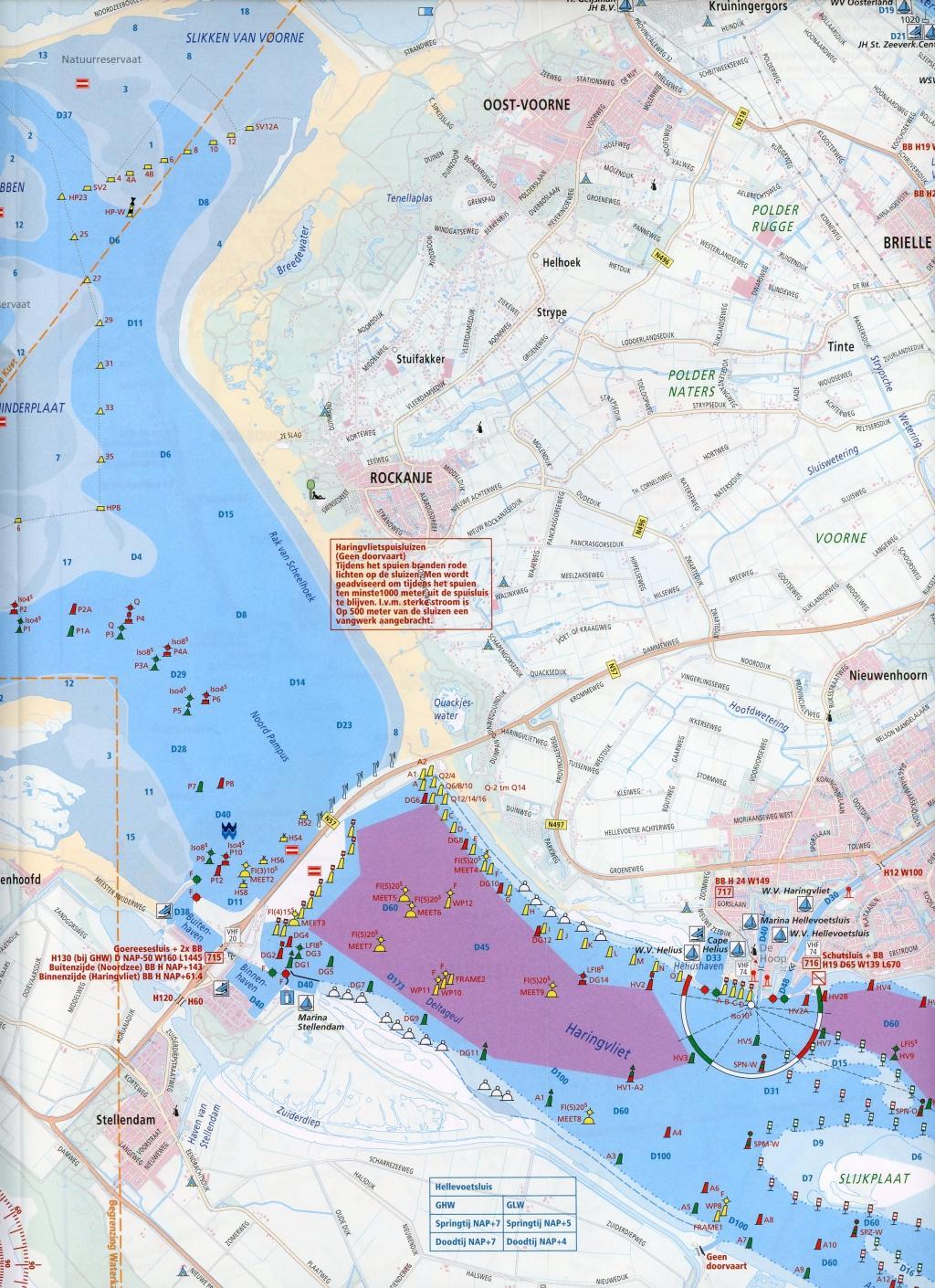 Beispielinhalt (Bild) Hollandse-Delta 1:50 000 Waterkaart