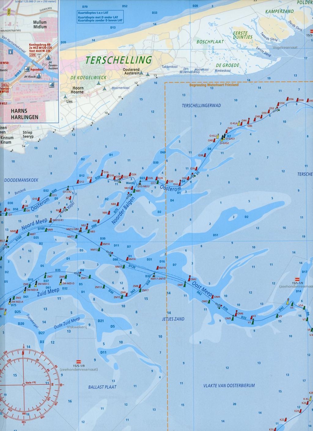 Beispielinhalt (Bild) Wadden 1:70 000 Waterkaart