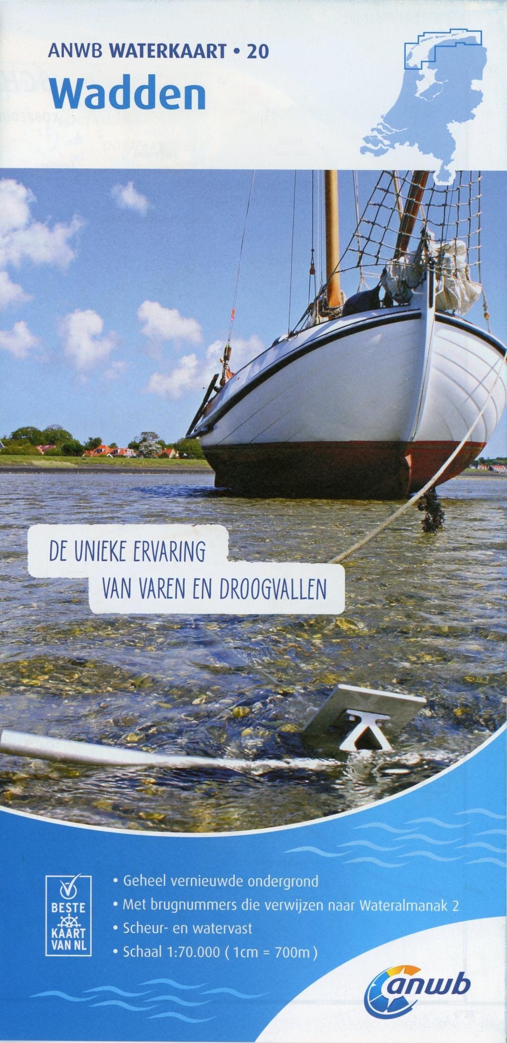 Vorderes Coverbild Wadden 1:70 000 Waterkaart