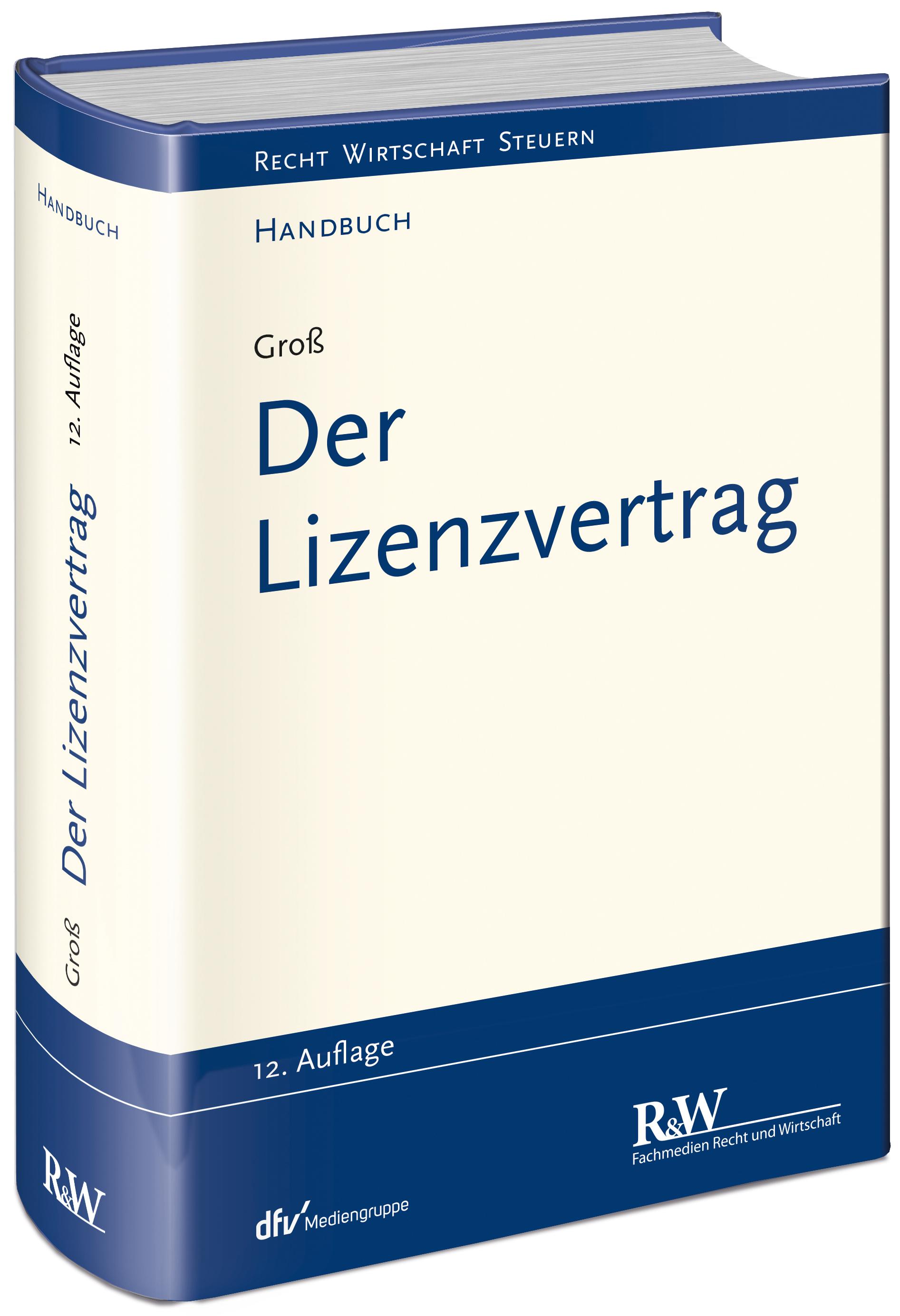 Vorderes Coverbild Der Lizenzvertrag