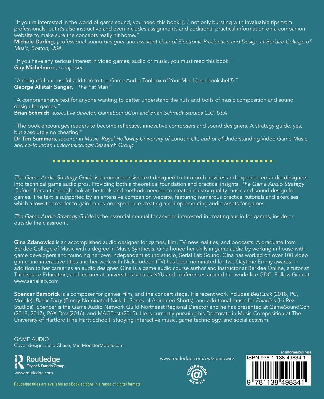 Rückseitencover The Game Audio Strategy Guide
