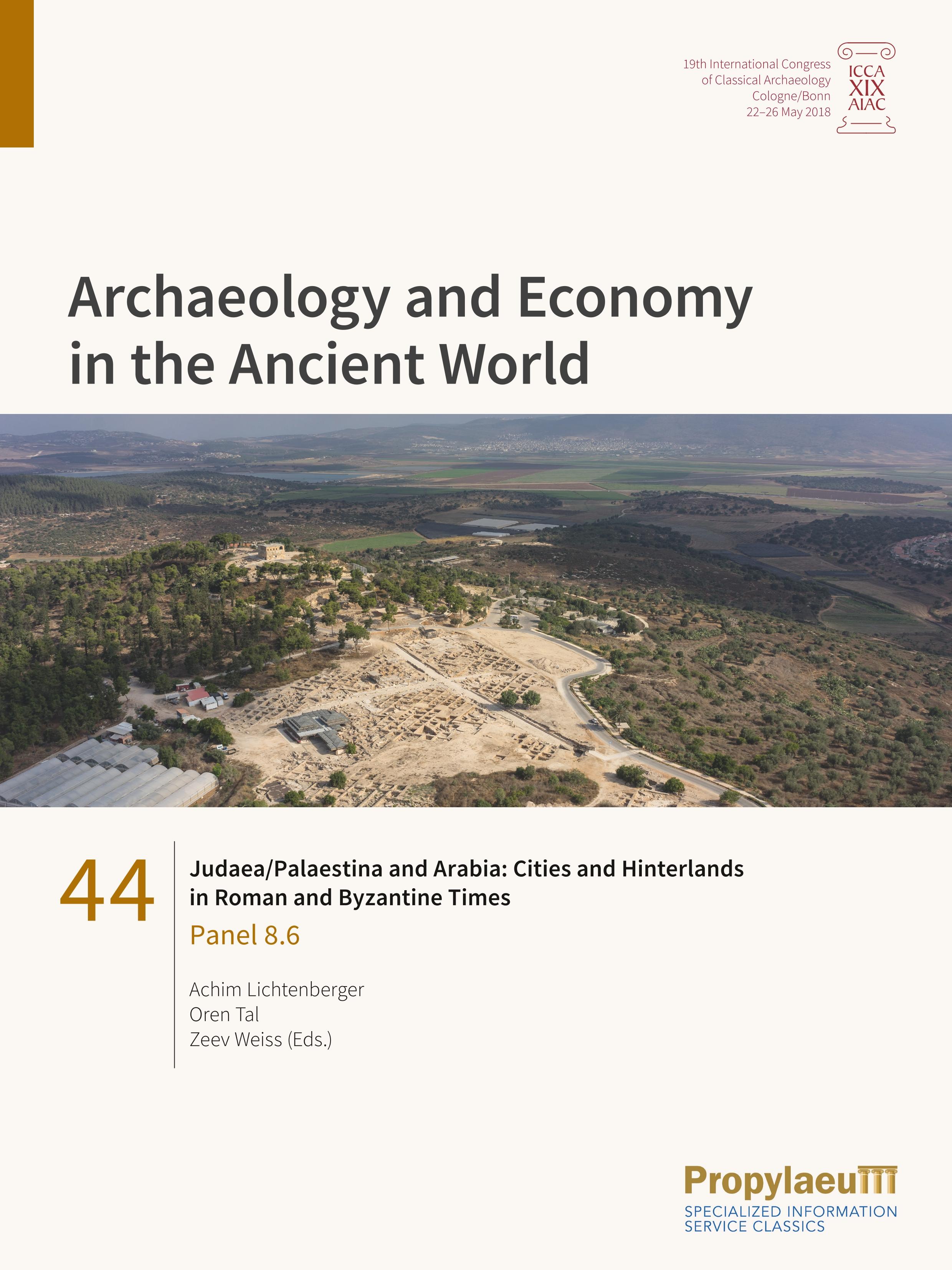 Vorderes Coverbild Judaea/Palaestina and Arabia: Cities and Hinterlands in Roman and Byzantine                Times