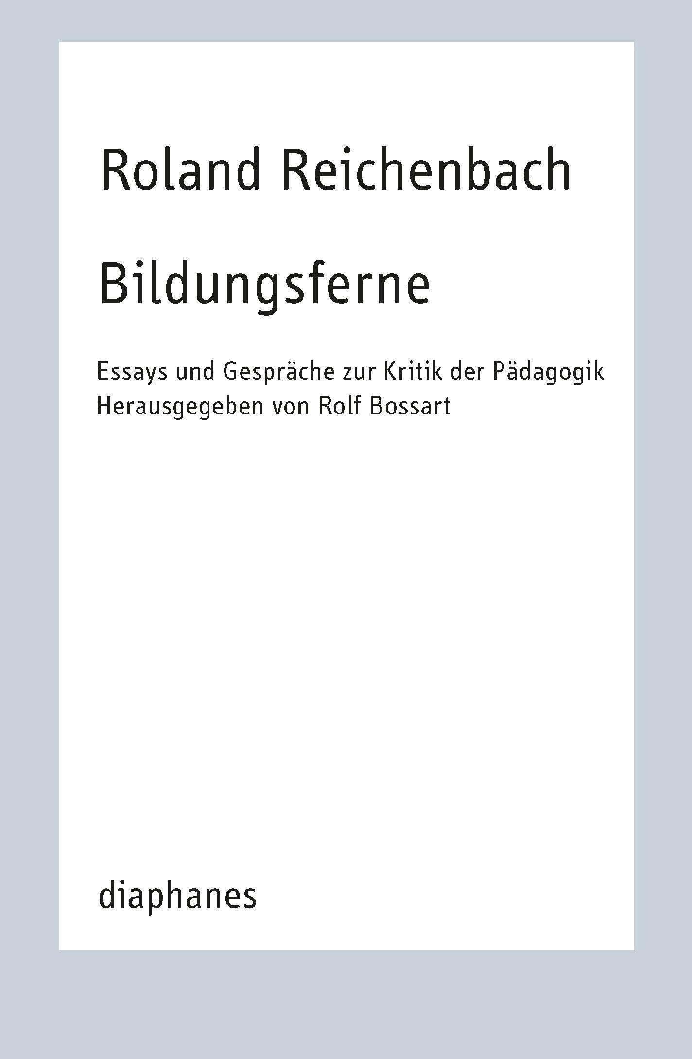 Vorderes Coverbild Bildungsferne
