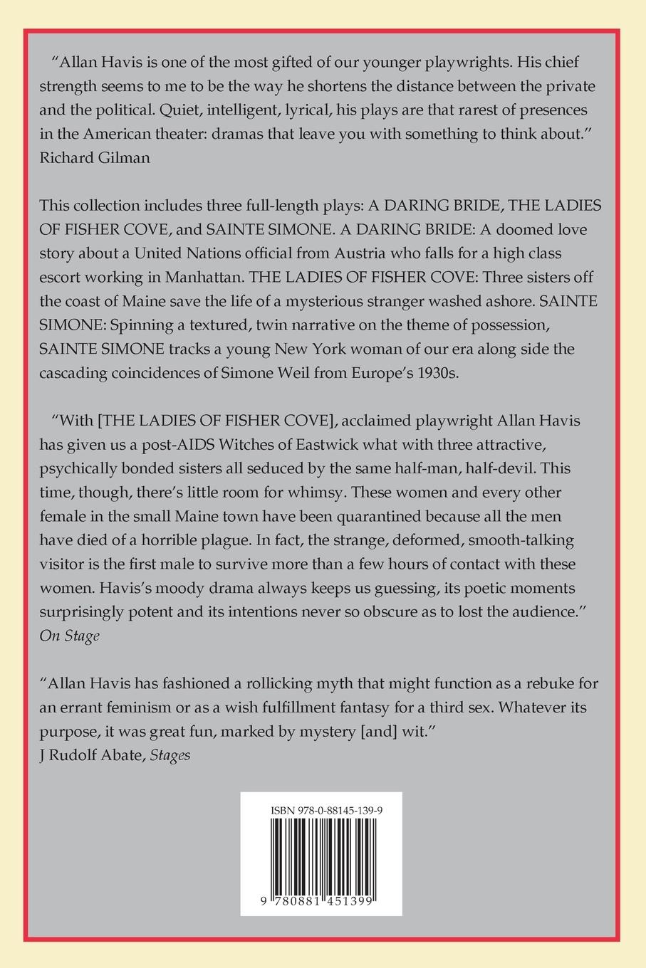 Rückseitencover Plays By Allan Havis