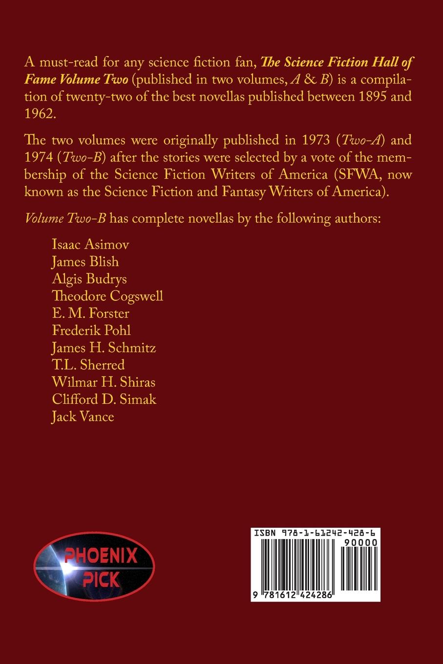 Rückseitencover The Science Fiction Hall of Fame Volume Two-B