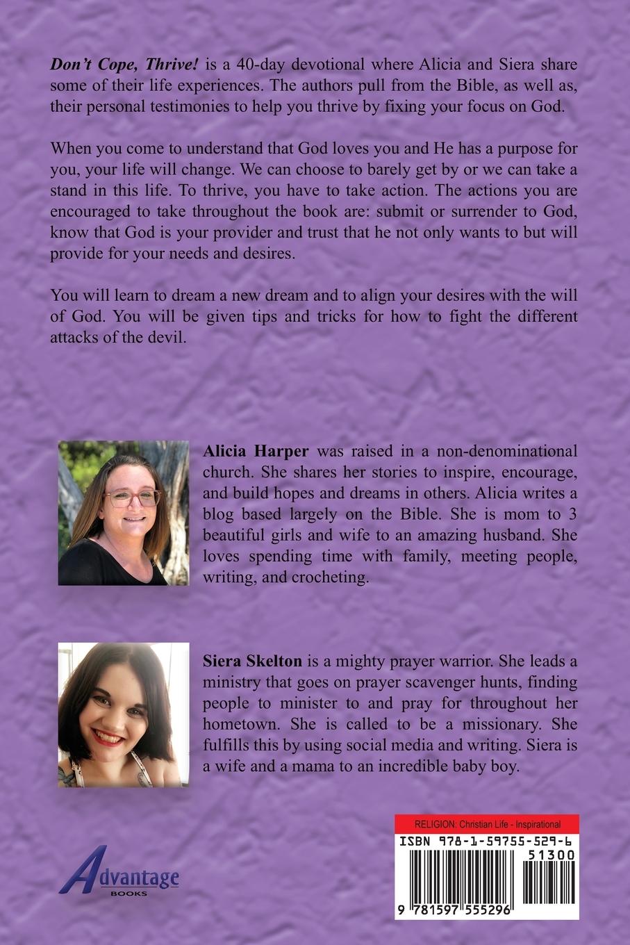 Rückseitencover Don't Cope THRIVE!