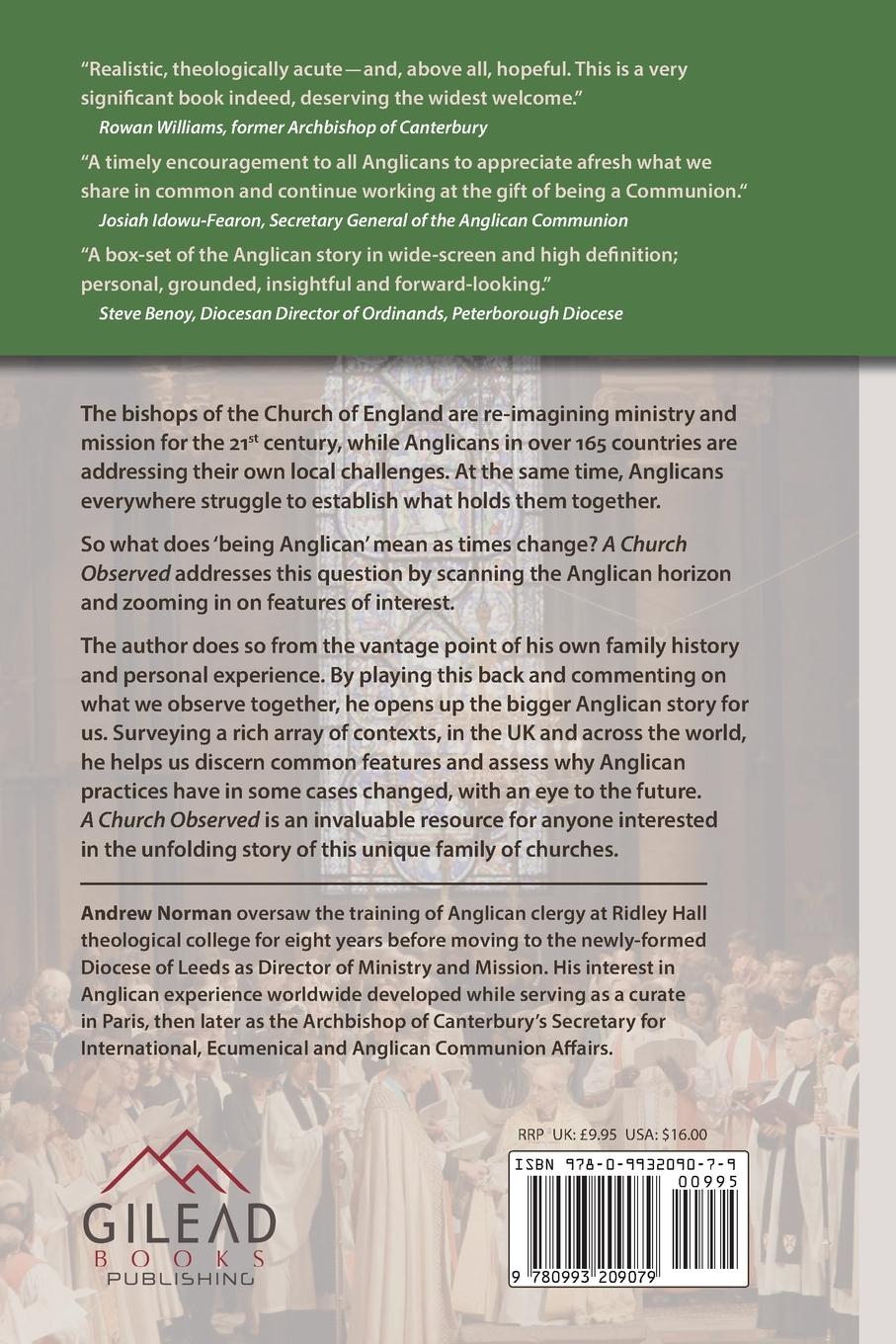 Rückseitencover A Church Observed
