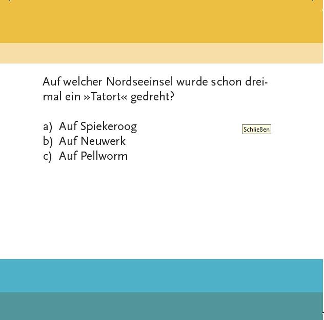 Beispielinhalt (Bild) Das Küsten-Quiz