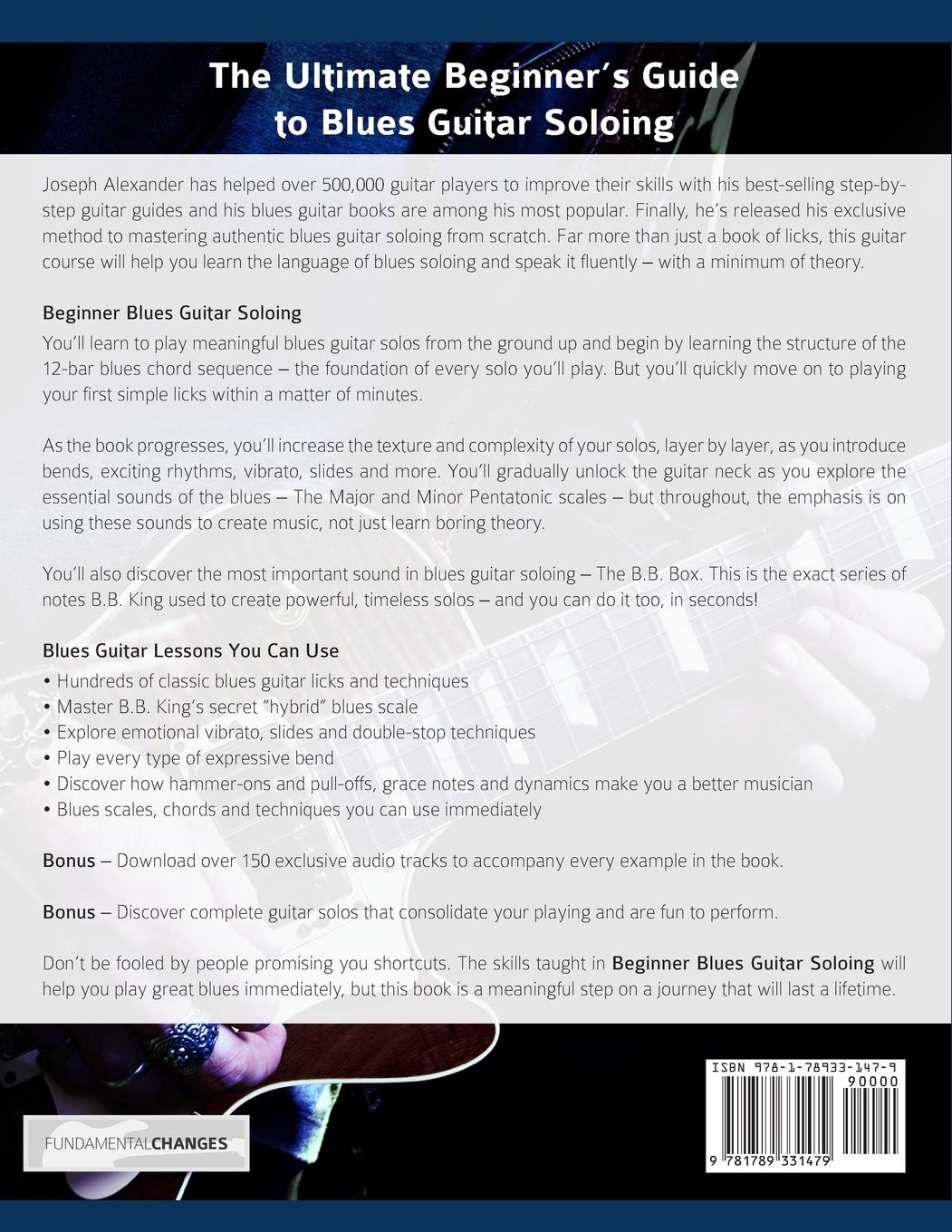 Rückseitencover Beginner Blues Guitar Soloing