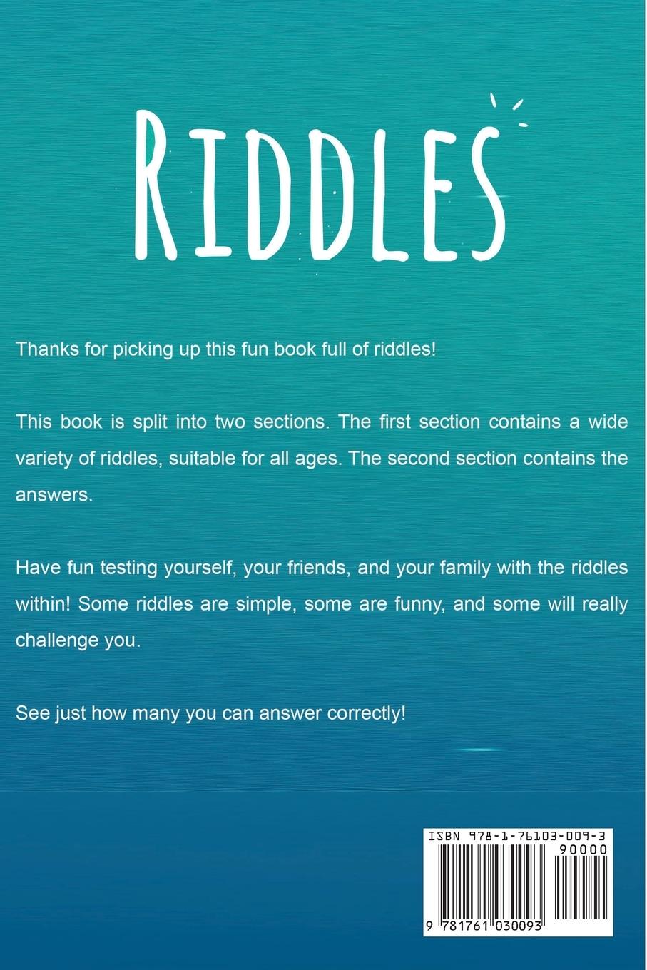 Rückseitencover Riddles