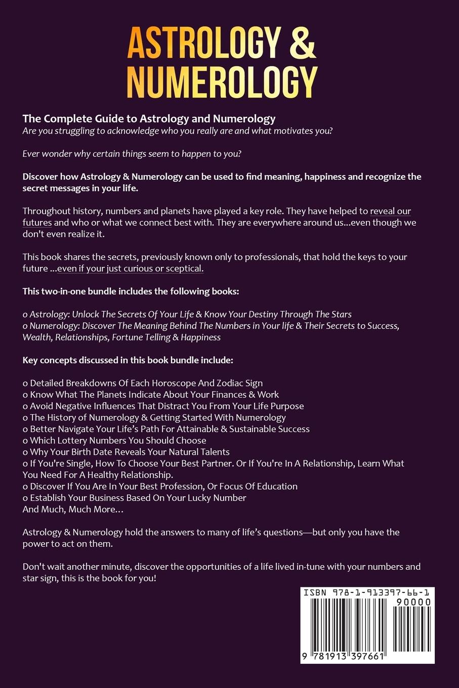 Rückseitencover Astrology & Numerology