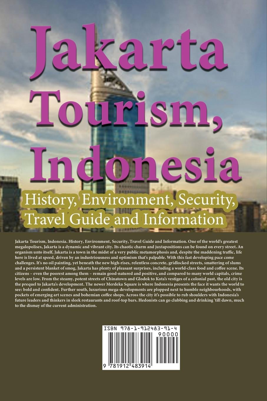 Rückseitencover Jakarta Tourism, Indonesia