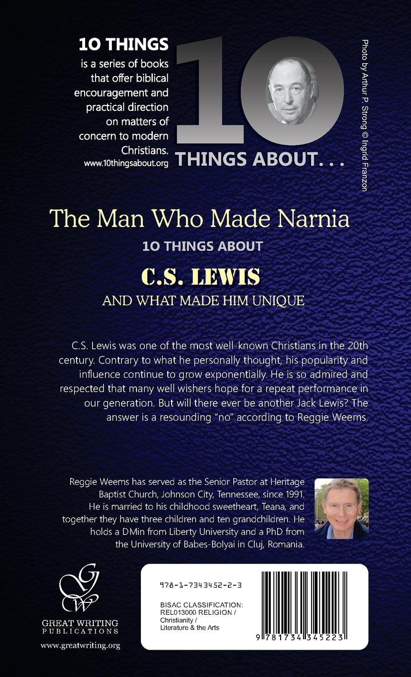Rückseitencover Ten Things About. . . C.S. Lewis and What Made Him Unique