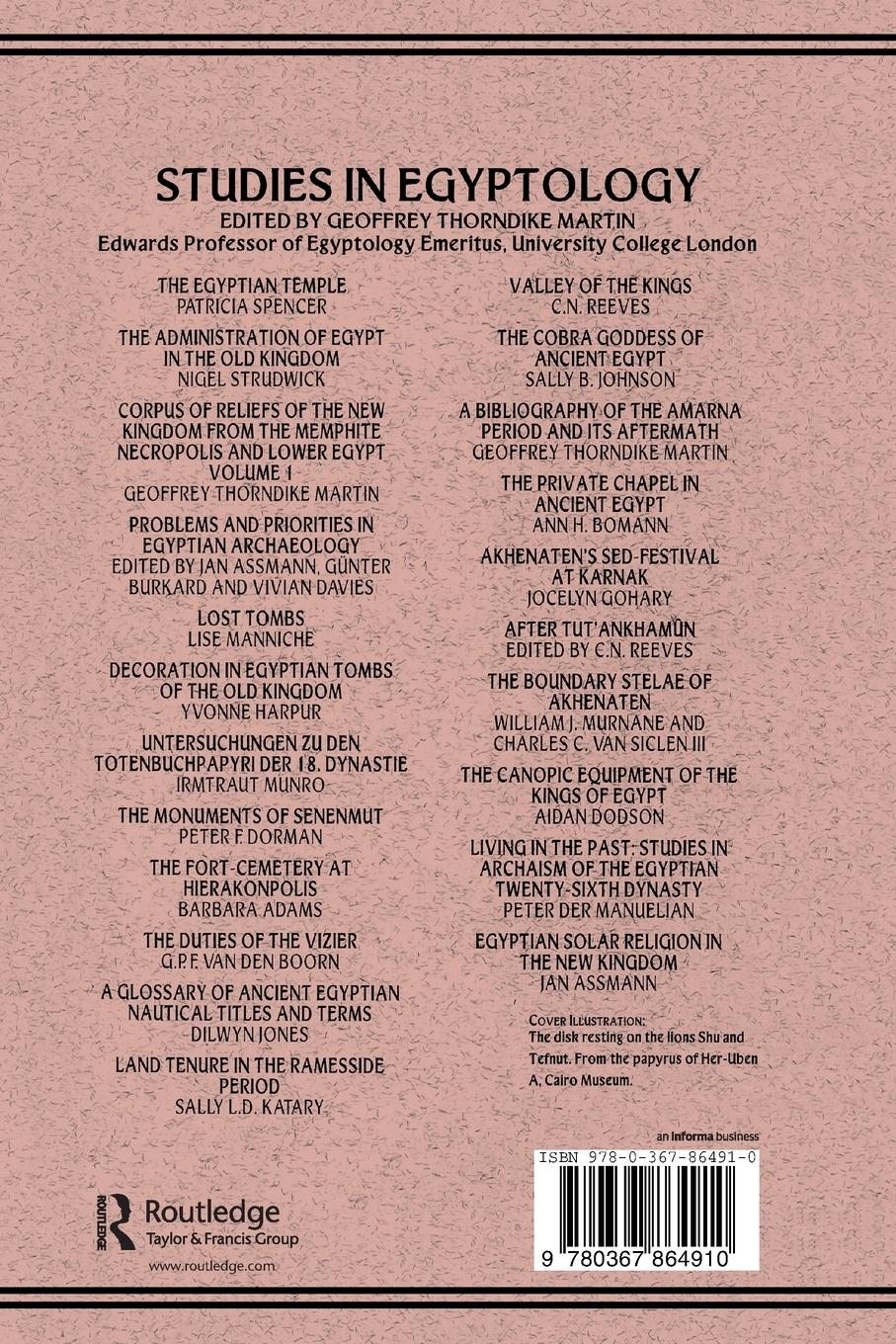 Rückseitencover Egyptian Solar Religion in the New Kingdom