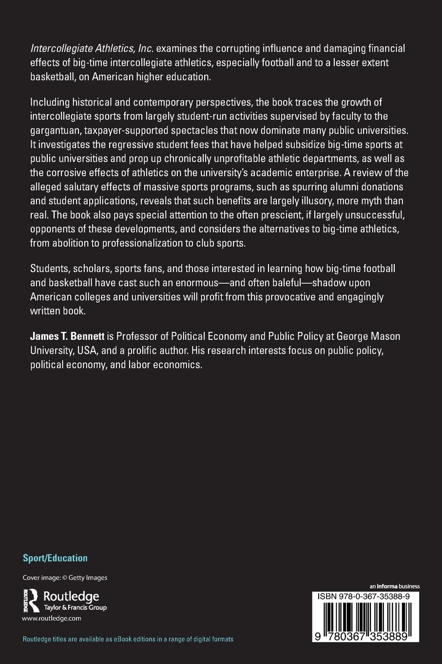 Rückseitencover Intercollegiate Athletics, Inc.