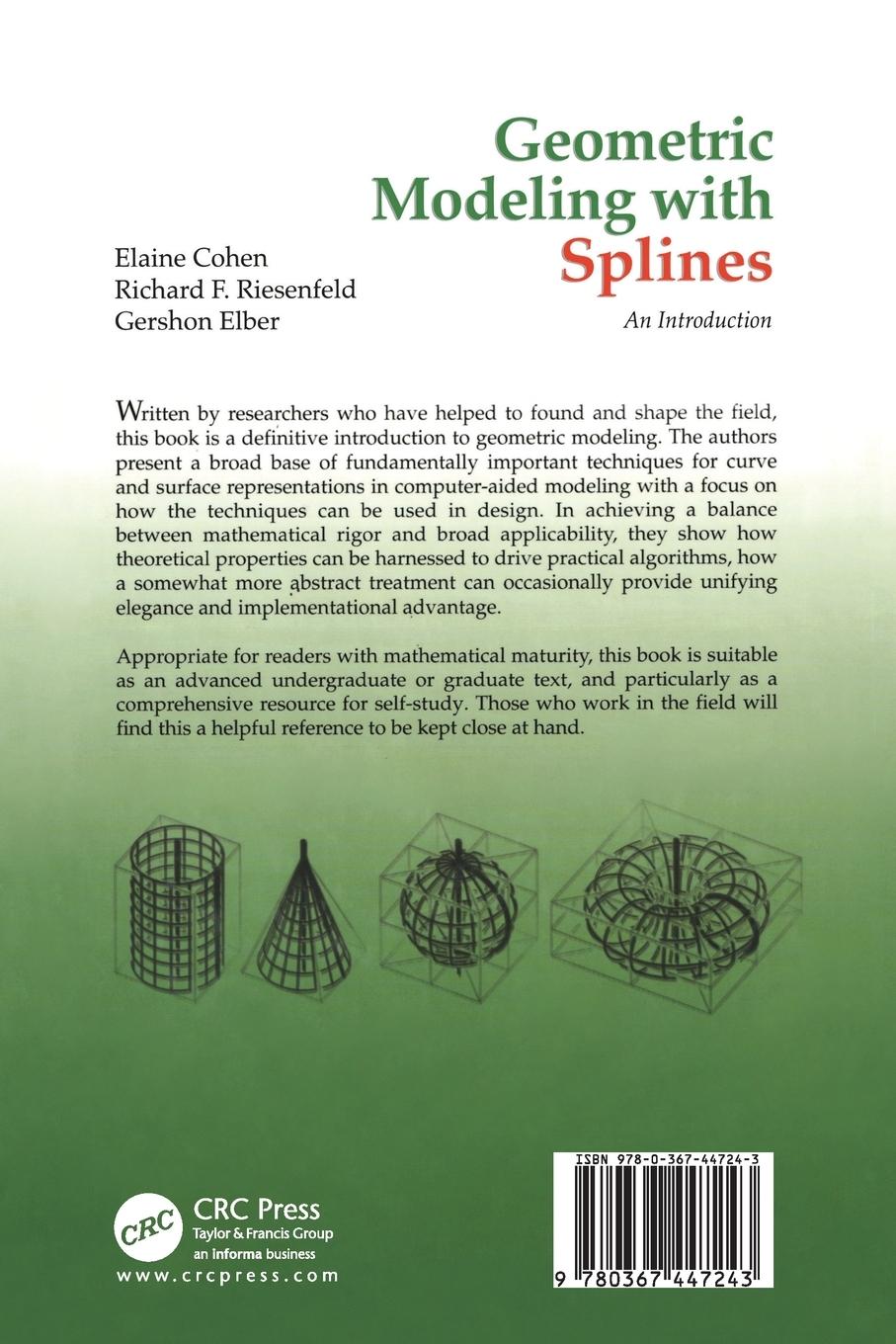 Rückseitencover Geometric Modeling with Splines