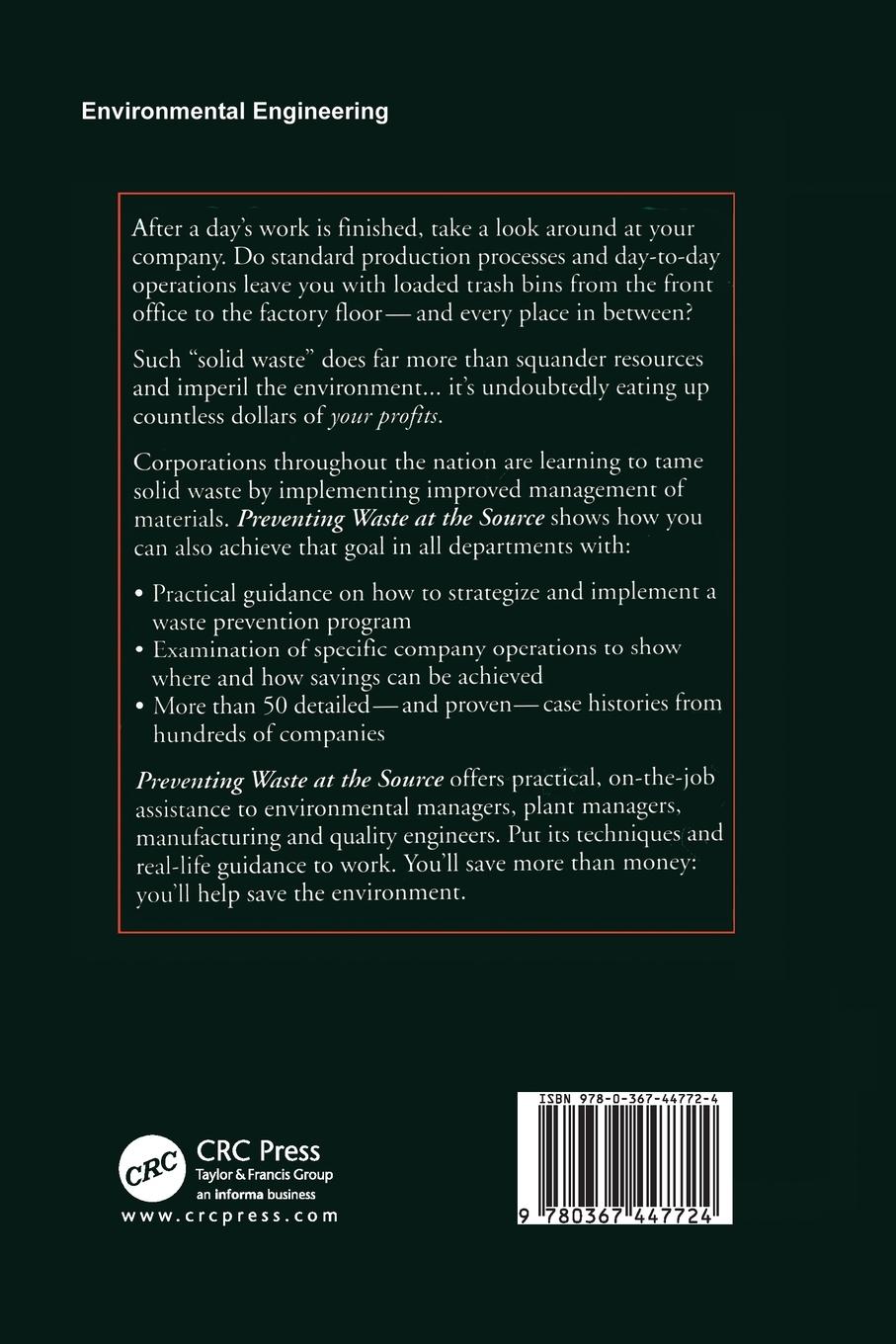 Rückseitencover Preventing Waste at the Source