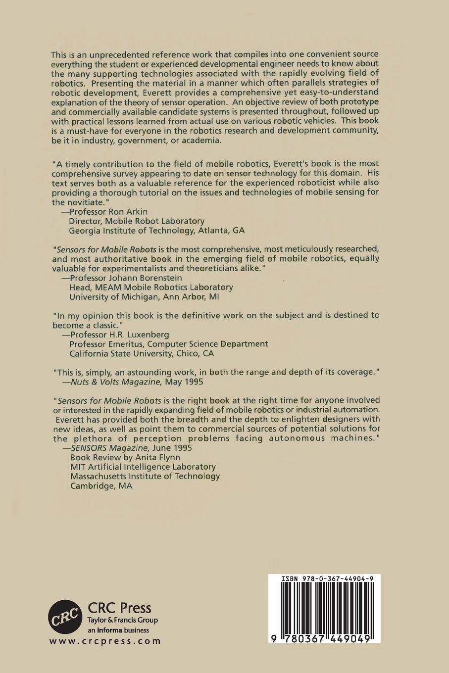 Rückseitencover Sensors for Mobile Robots