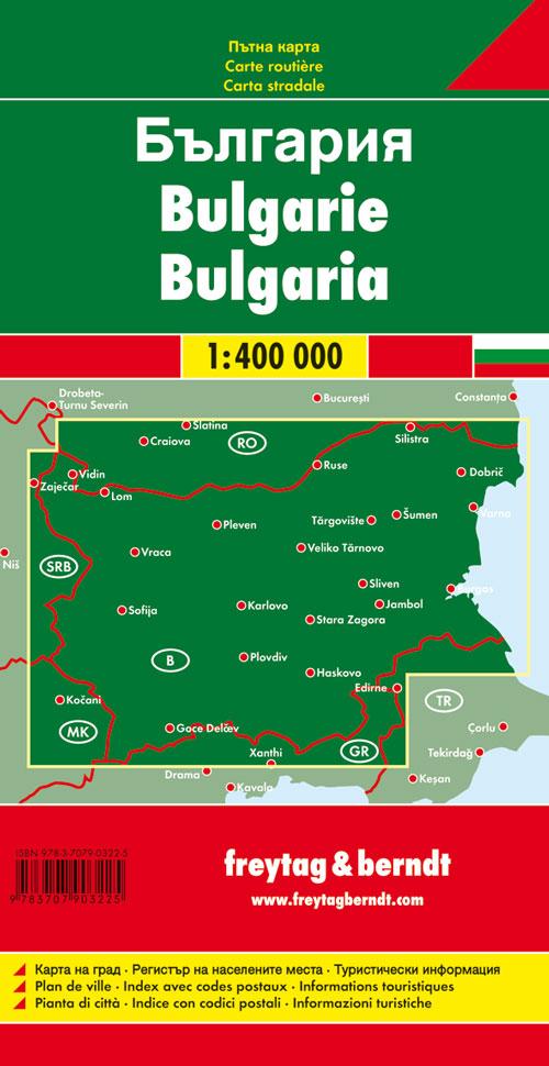 Rückseitencover Bulgarien 1 : 400 000. Autokarte