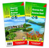 Vorderes Coverbild Azoren, Wanderkarten-Set 1:50.000, WKP 3