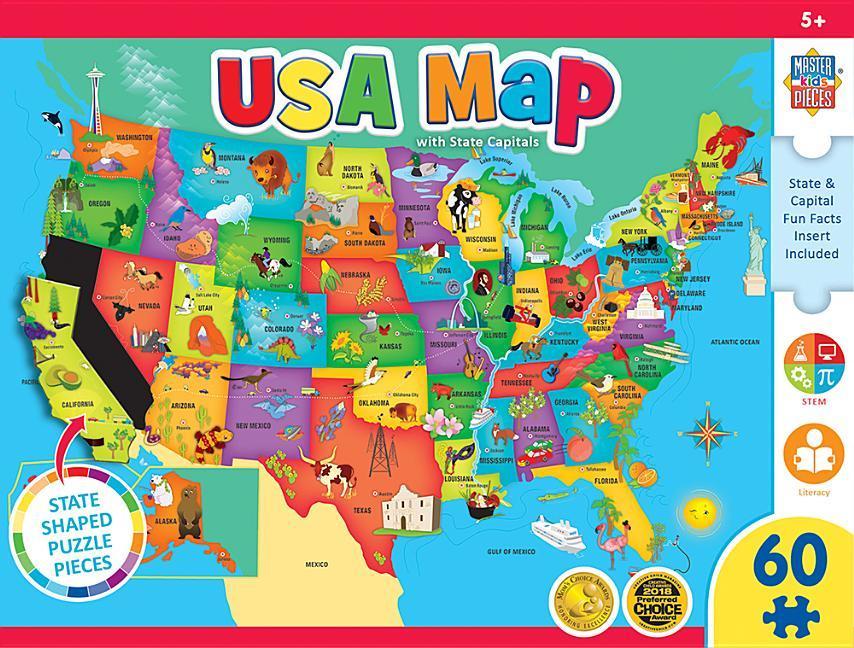 Vorderes Coverbild USA Map Puzzle