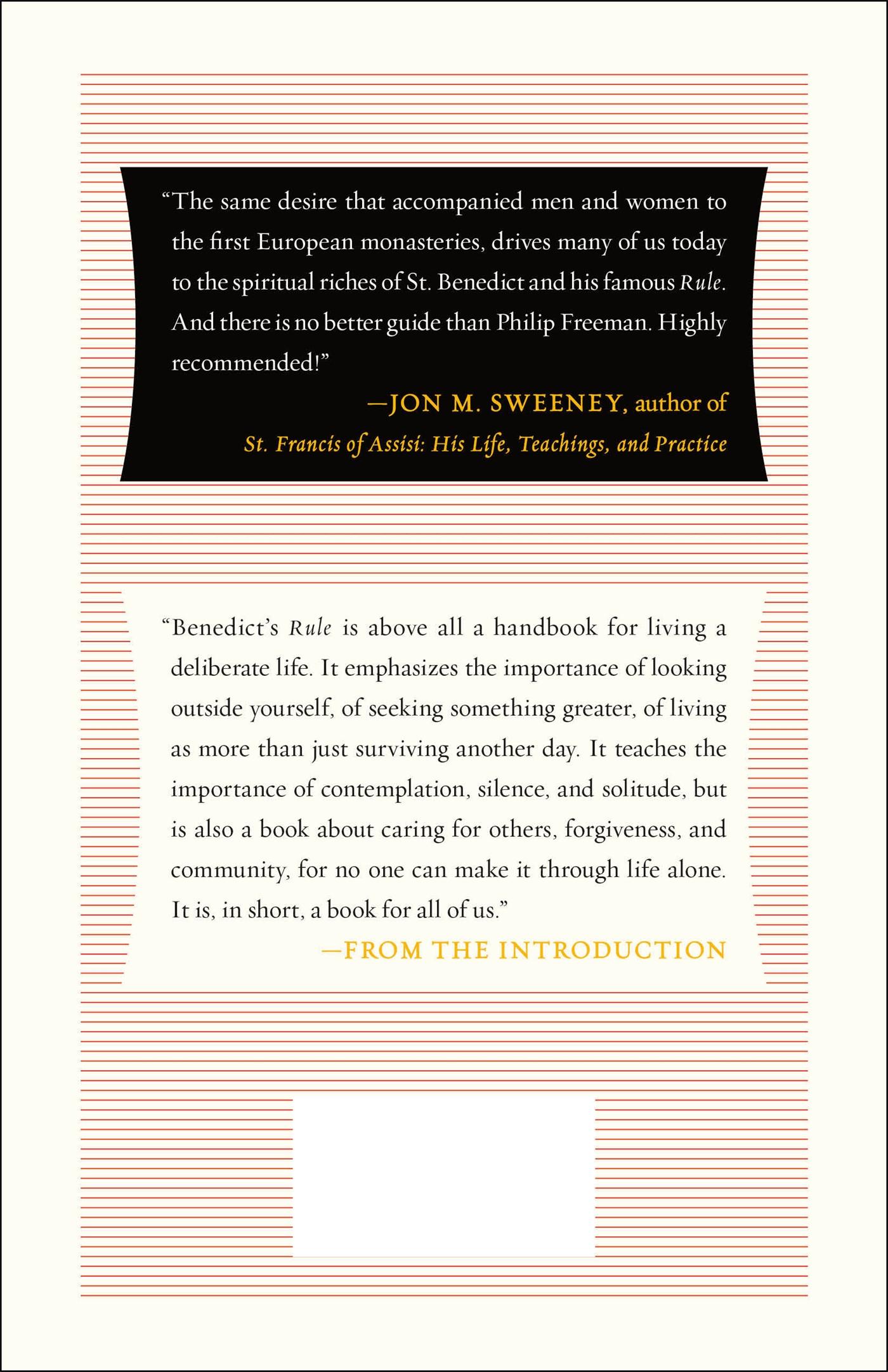 Rückseitencover The Rule of St. Benedict