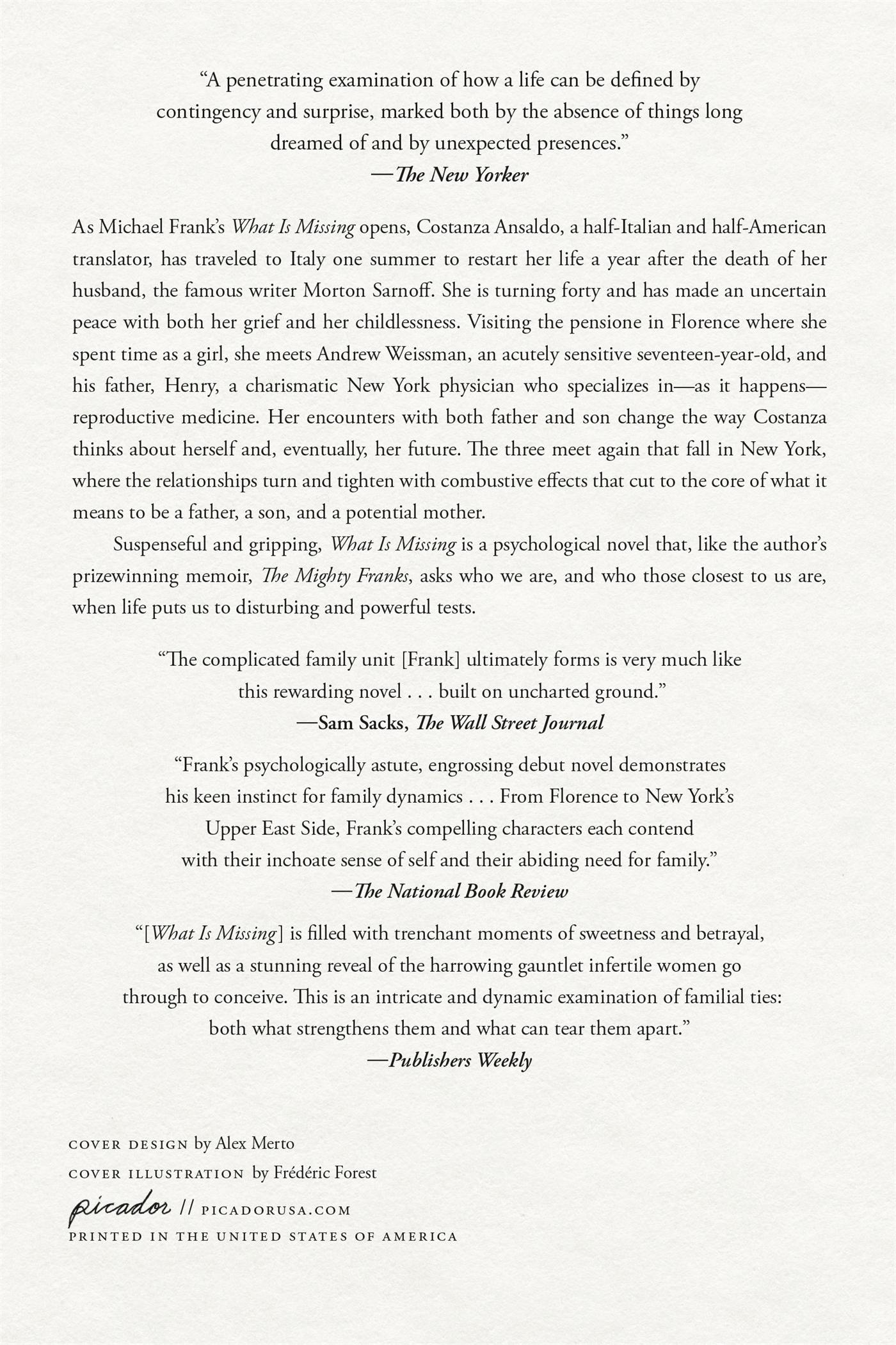 Rückseitencover What Is Missing