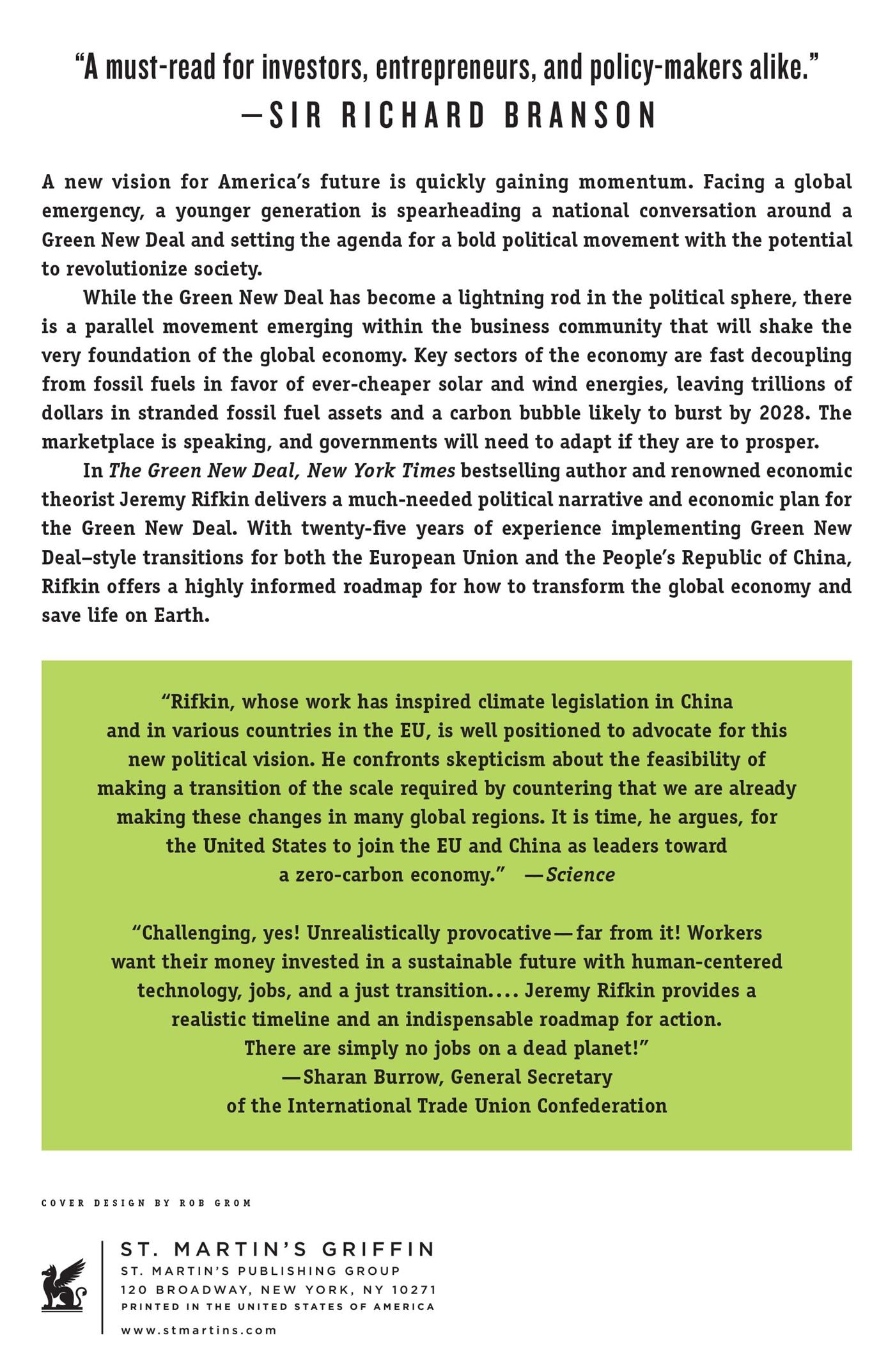 Rückseitencover Green New Deal