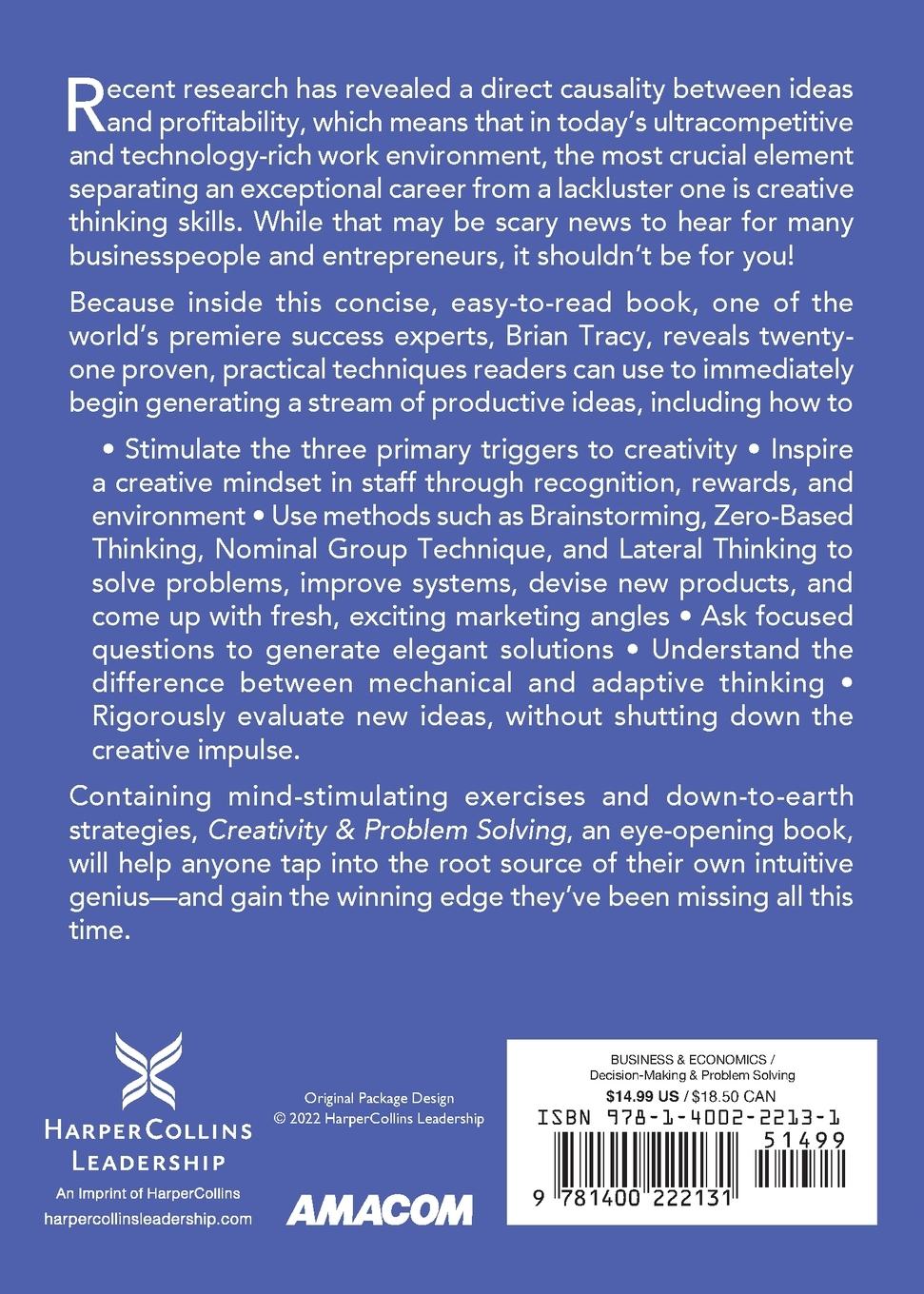 Rückseitencover Creativity and Problem Solving