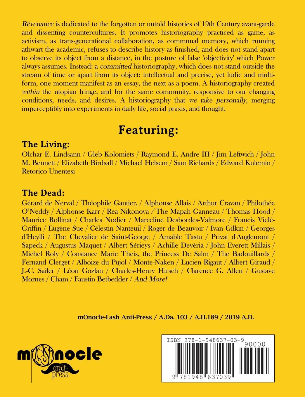 Rückseitencover Rêvenance Omnibus, Vol. I