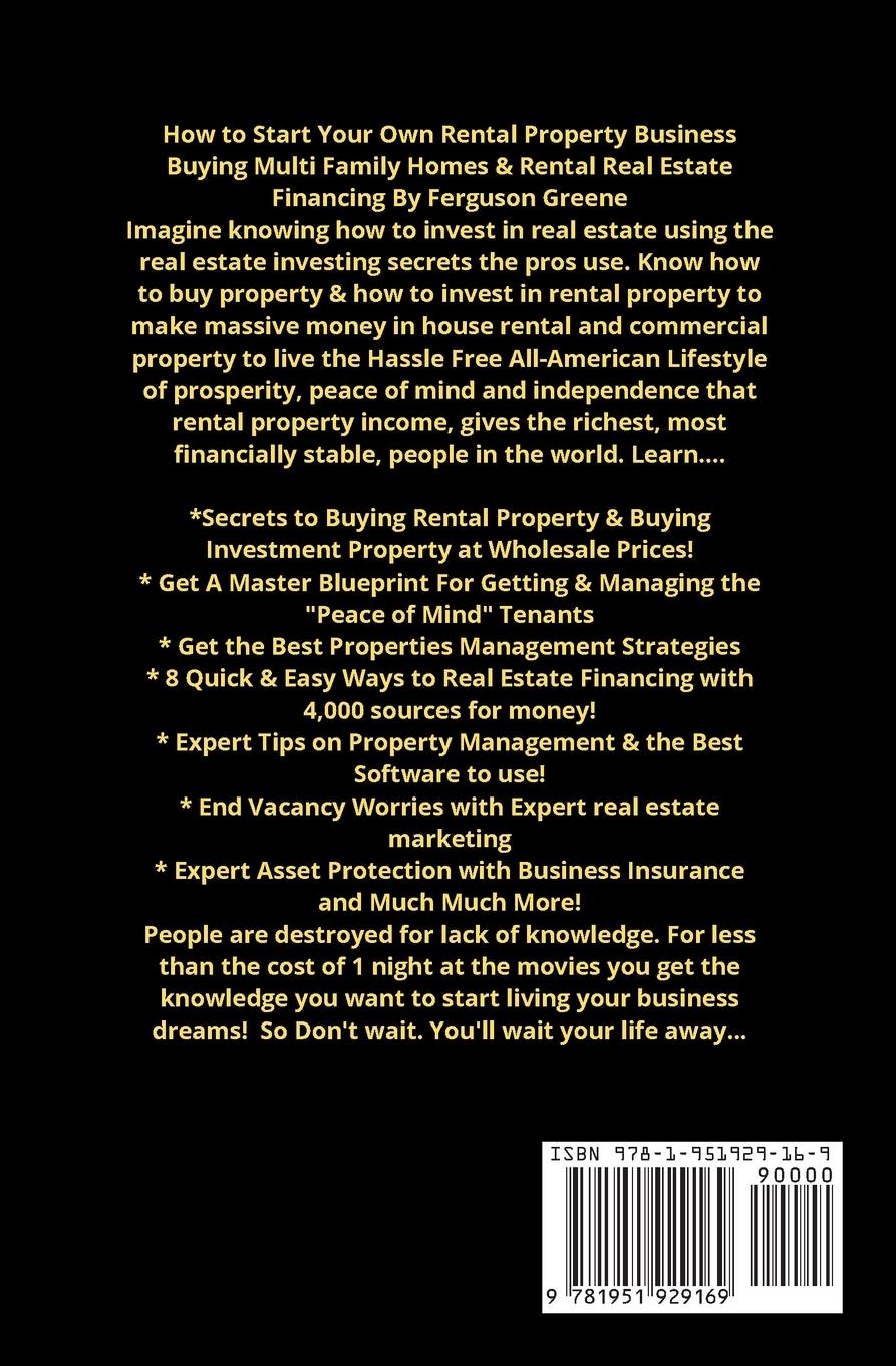 Rückseitencover How to Start Your Own Rental Property Business