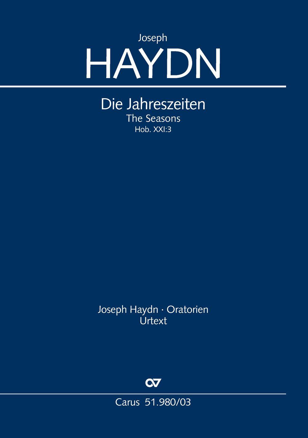 Vorderes Coverbild Die Jahreszeiten (KIavierauszug)