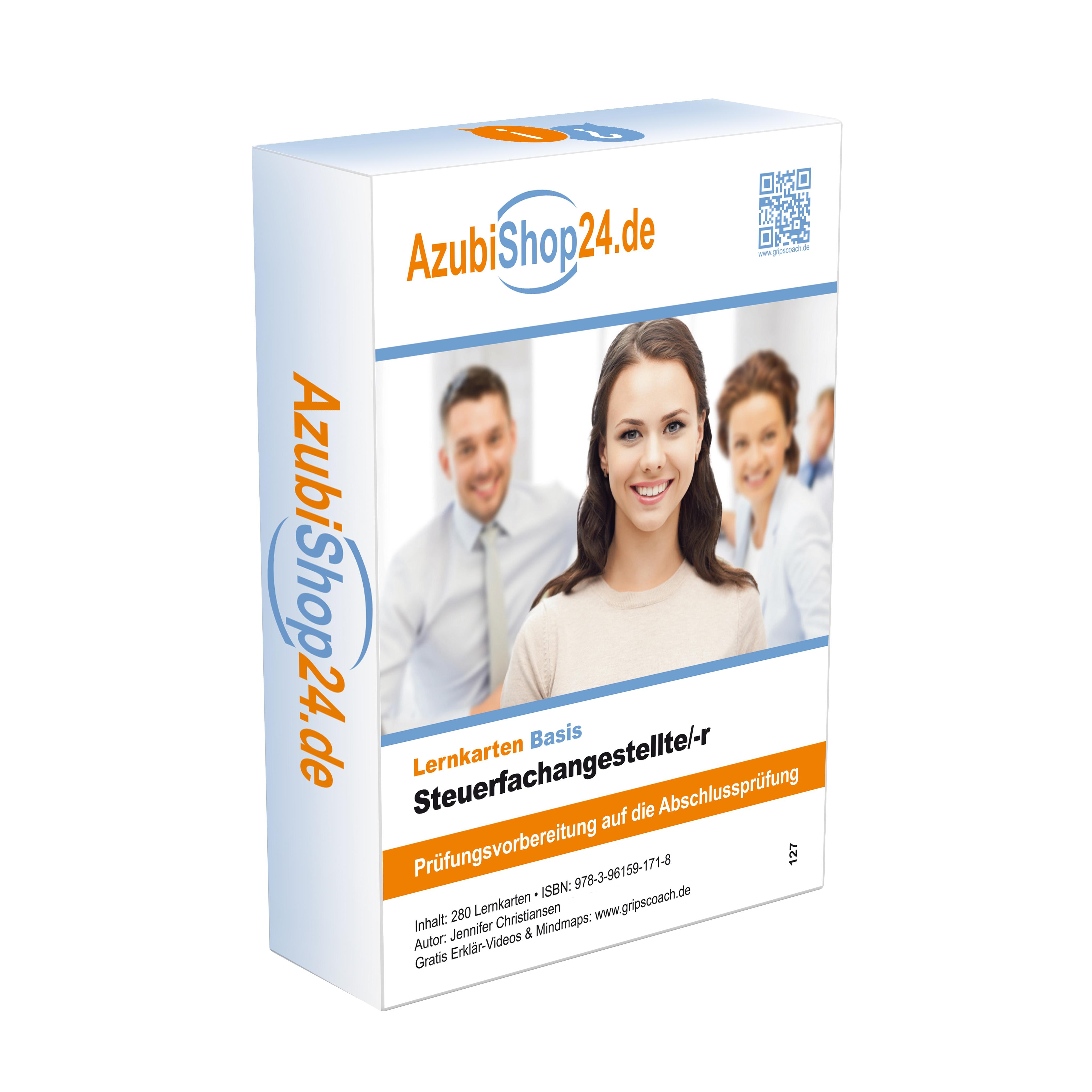 Vorderes Coverbild AzubiShop24.de Basis-Lernkarten Steuerfachangestellte/-r