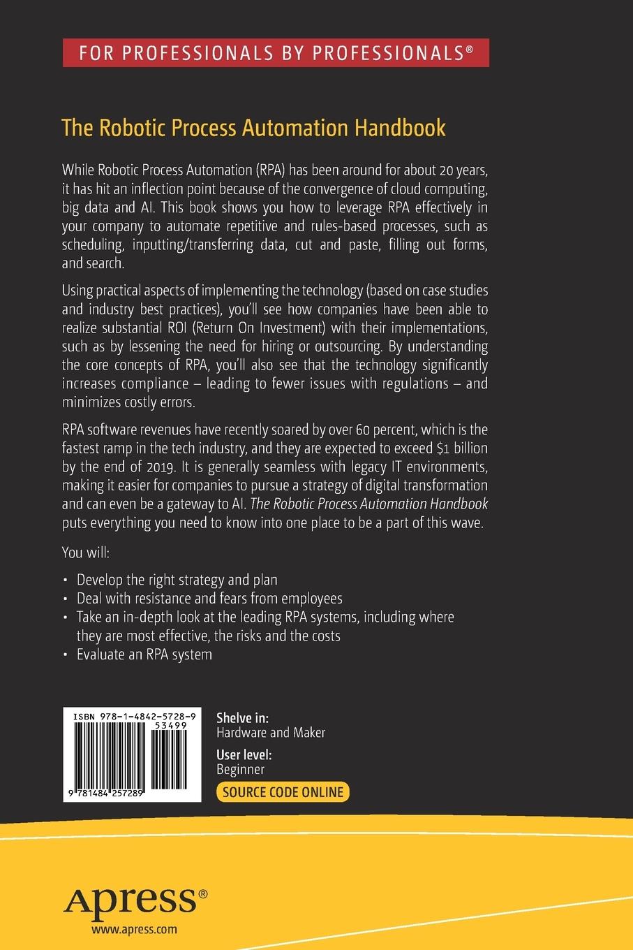 Rückseitencover The Robotic Process Automation Handbook