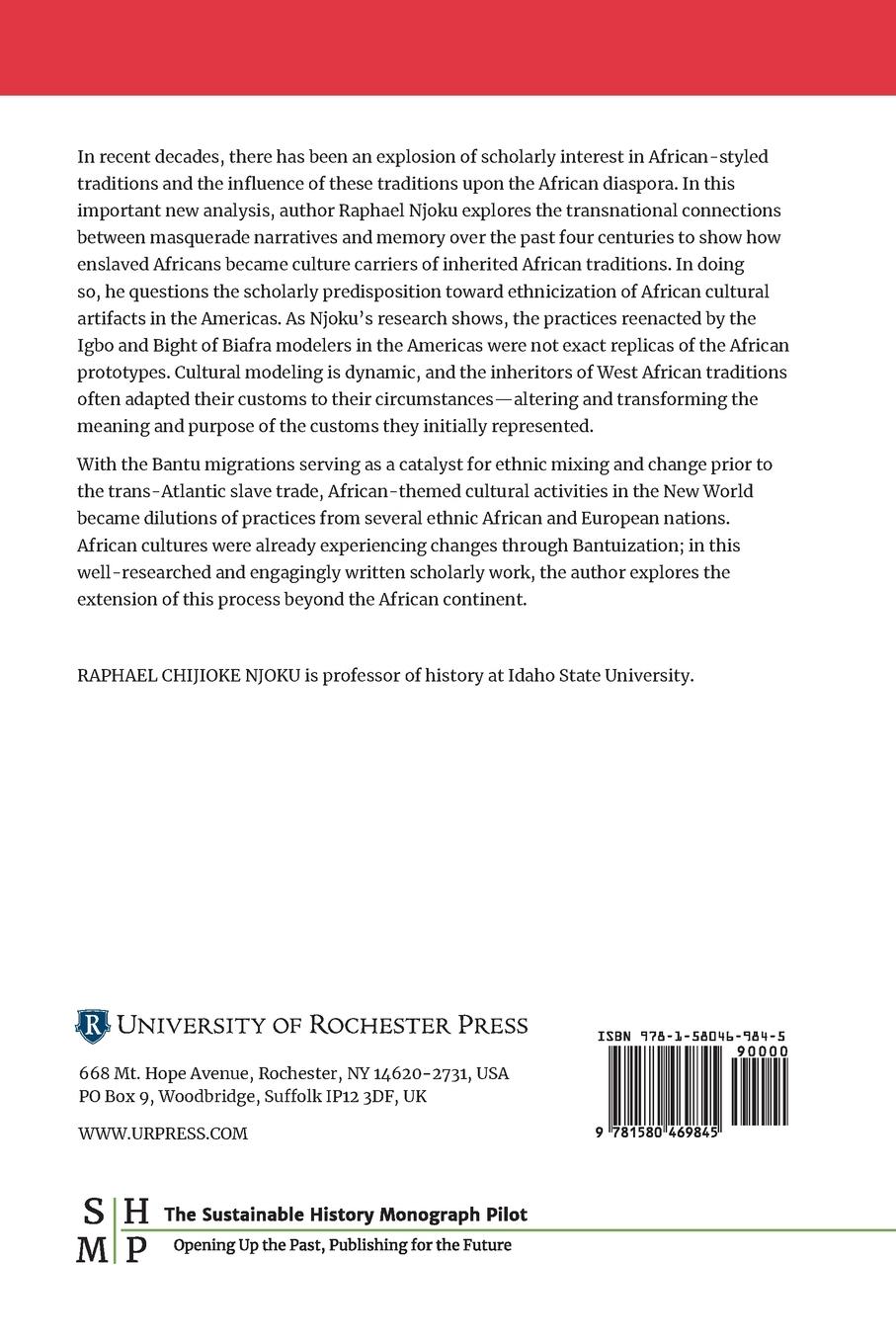 Rückseitencover West African Masking Traditions and Diaspora Masquerade Carnivals