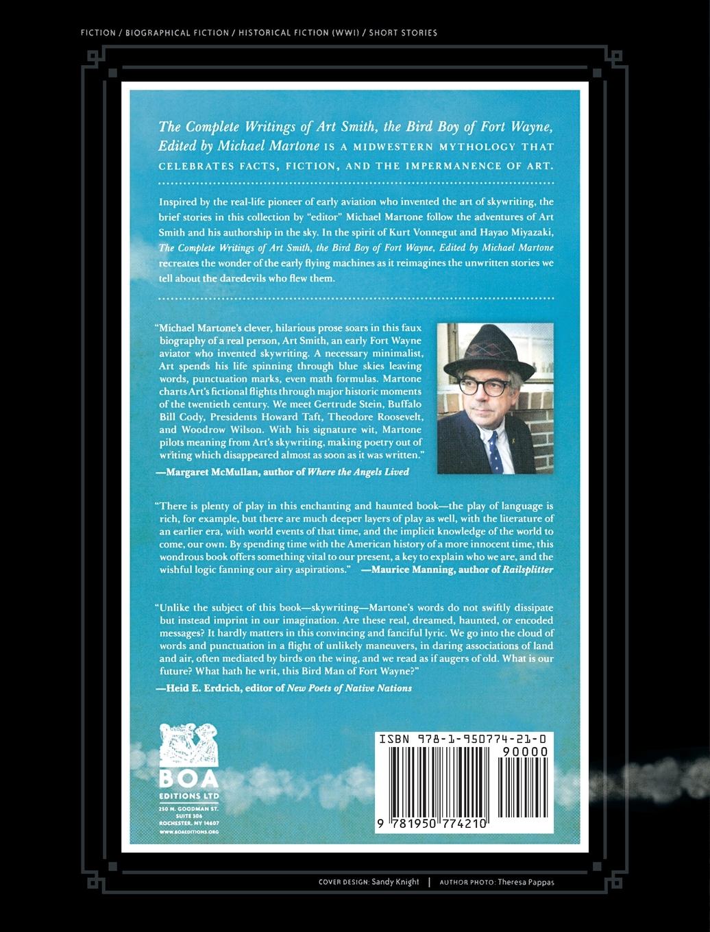 Rückseitencover The Complete Writings of Art Smith, the Bird Boy of Fort Wayne, Edited by Michael Martone