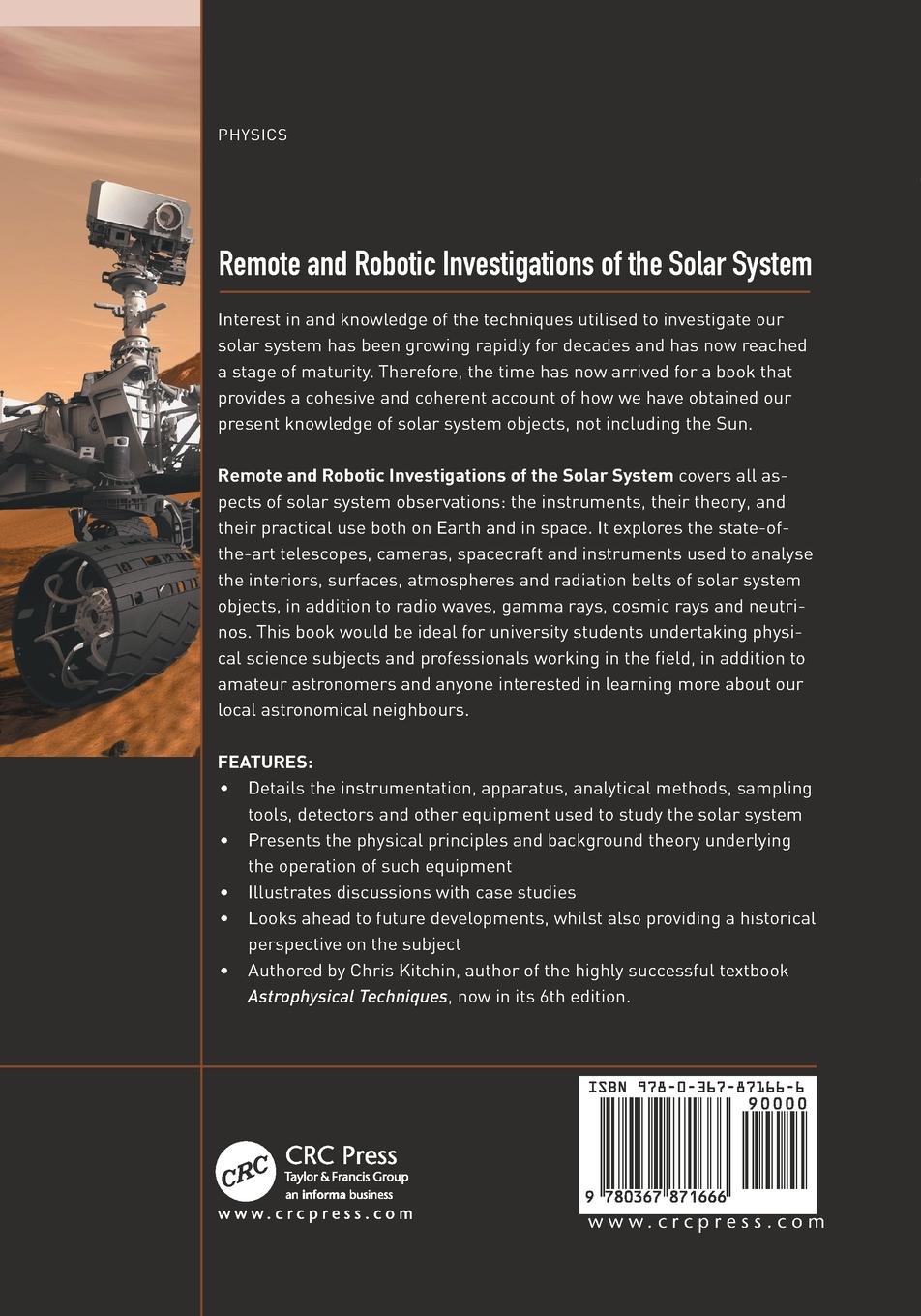 Rückseitencover Remote and Robotic Investigations of the Solar System